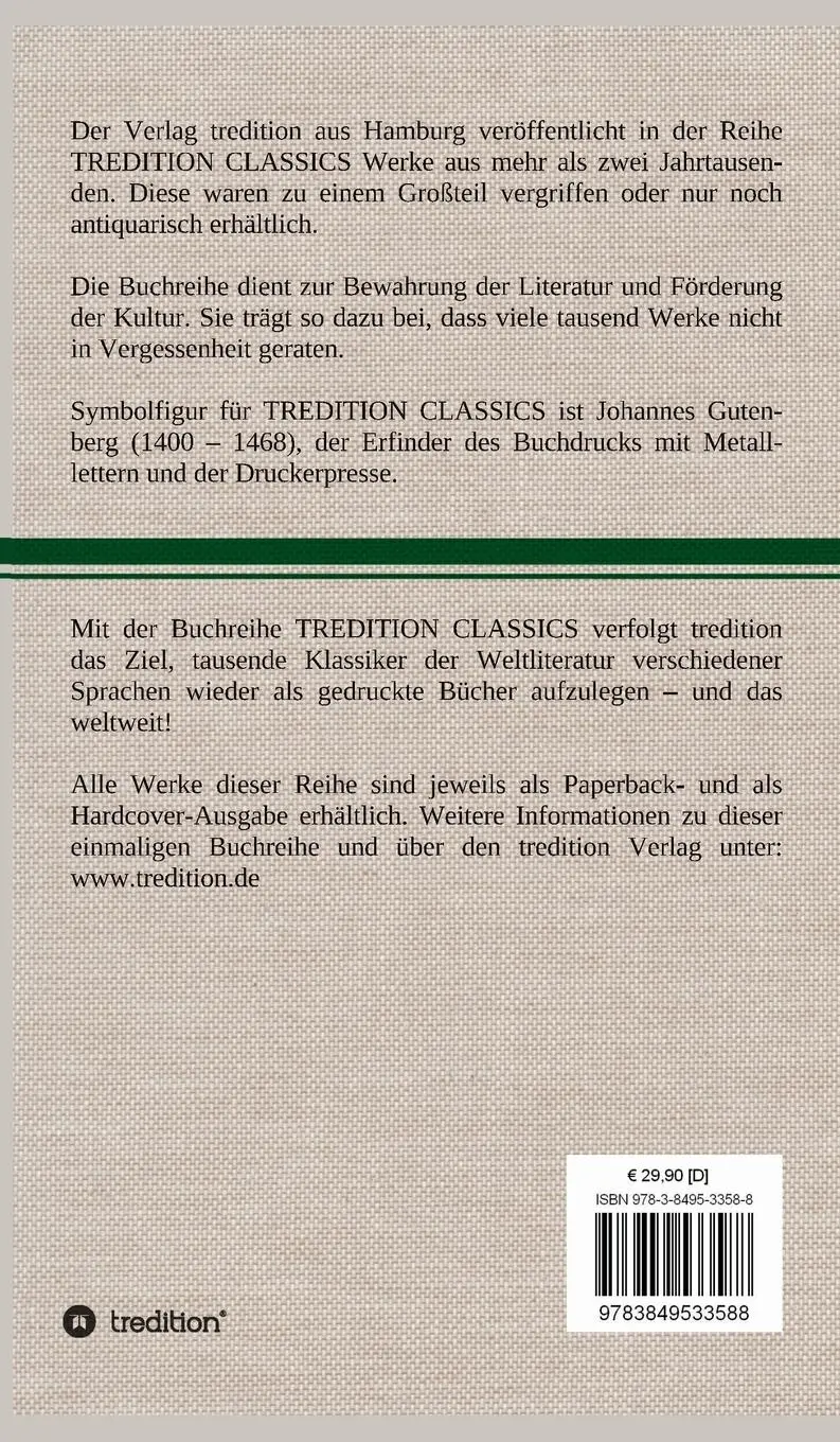 Rückseite: 9783849533588 | Der Graf von Monte Christo | Dritter Band | Alexandre Dumas | Buch