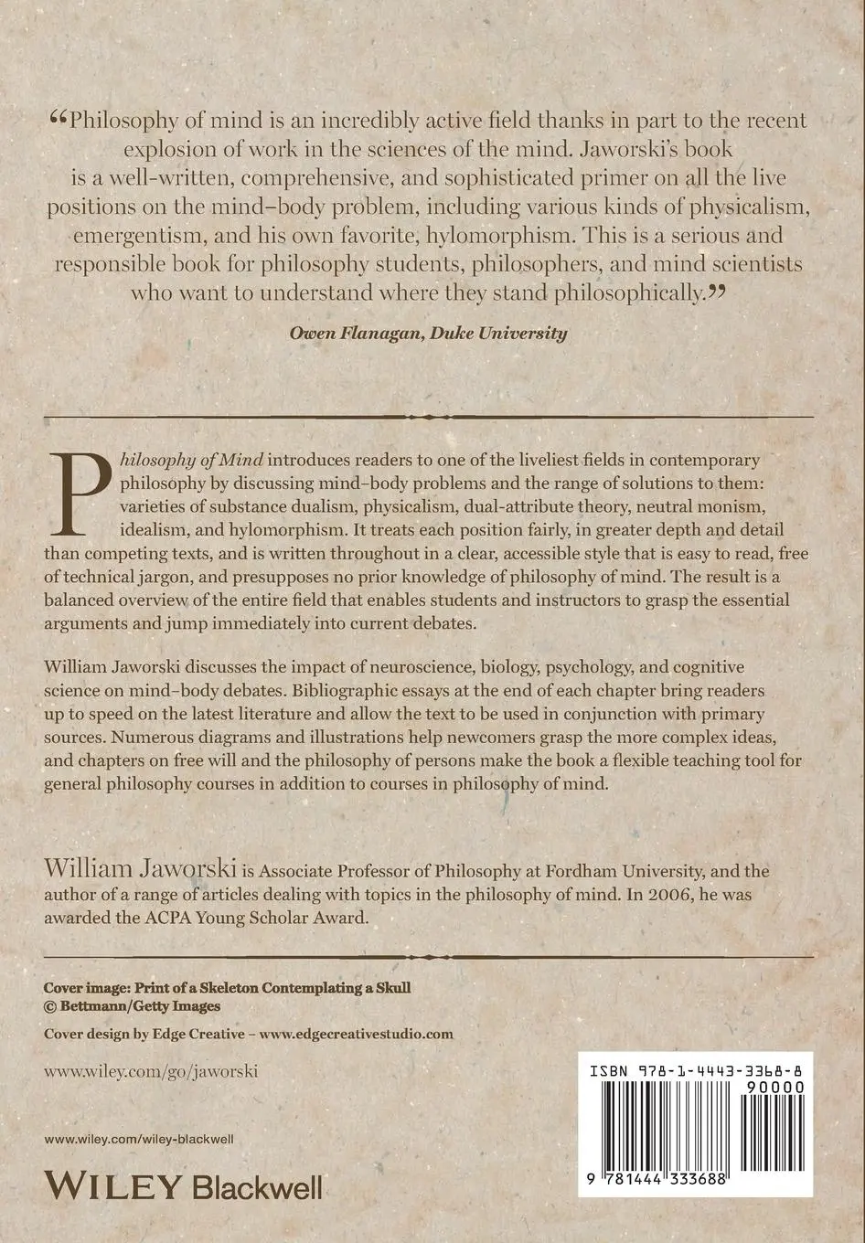 Rückseite: 9781444333688 | Philosophy of Mind | A Comprehensive Introduction | Jaworski | Buch