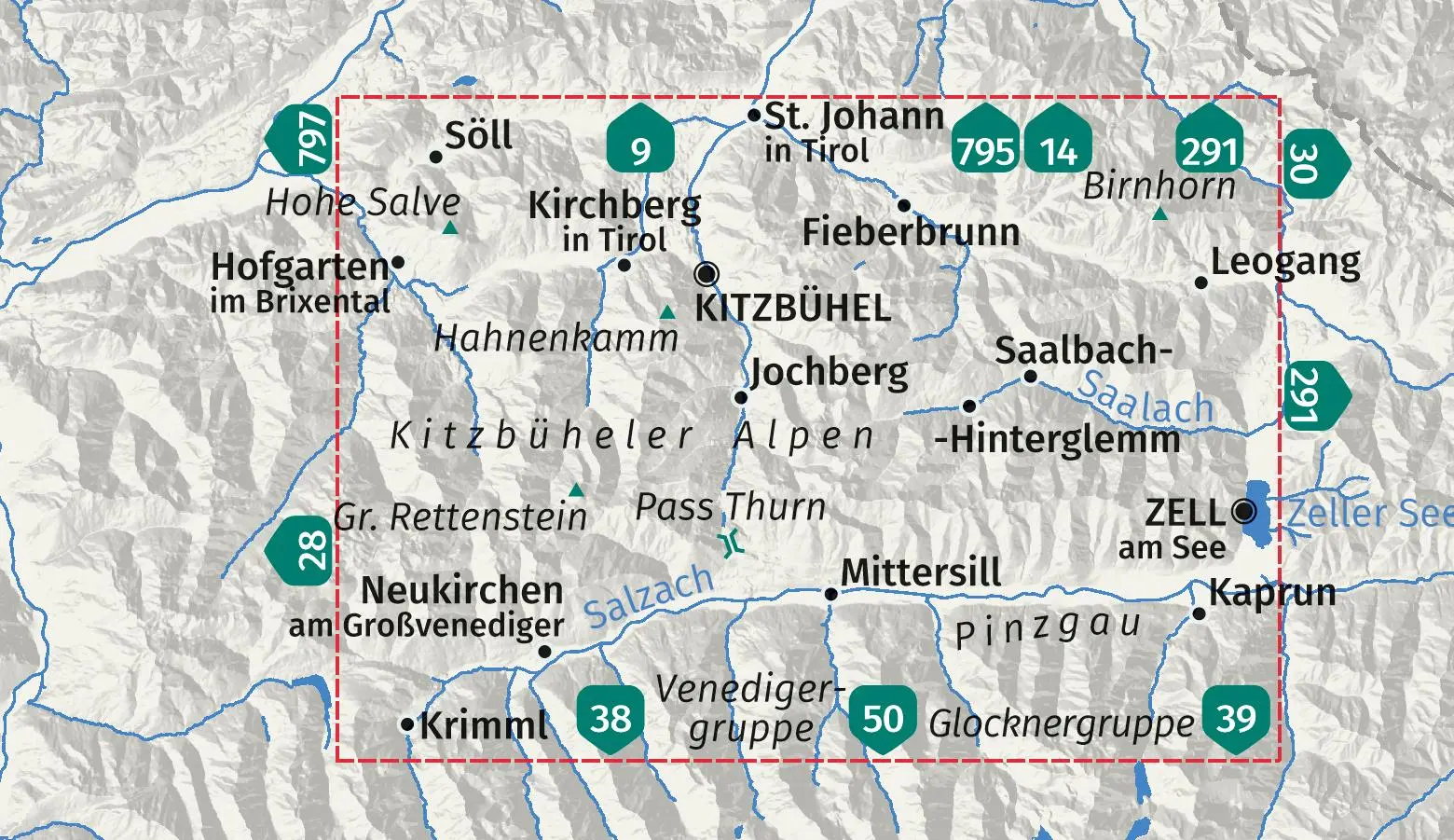 Bild: 9783991543688 | KOMPASS Wanderkarte 29 Kitzbüheler Alpen 1:50.000 | (Land-)Karte