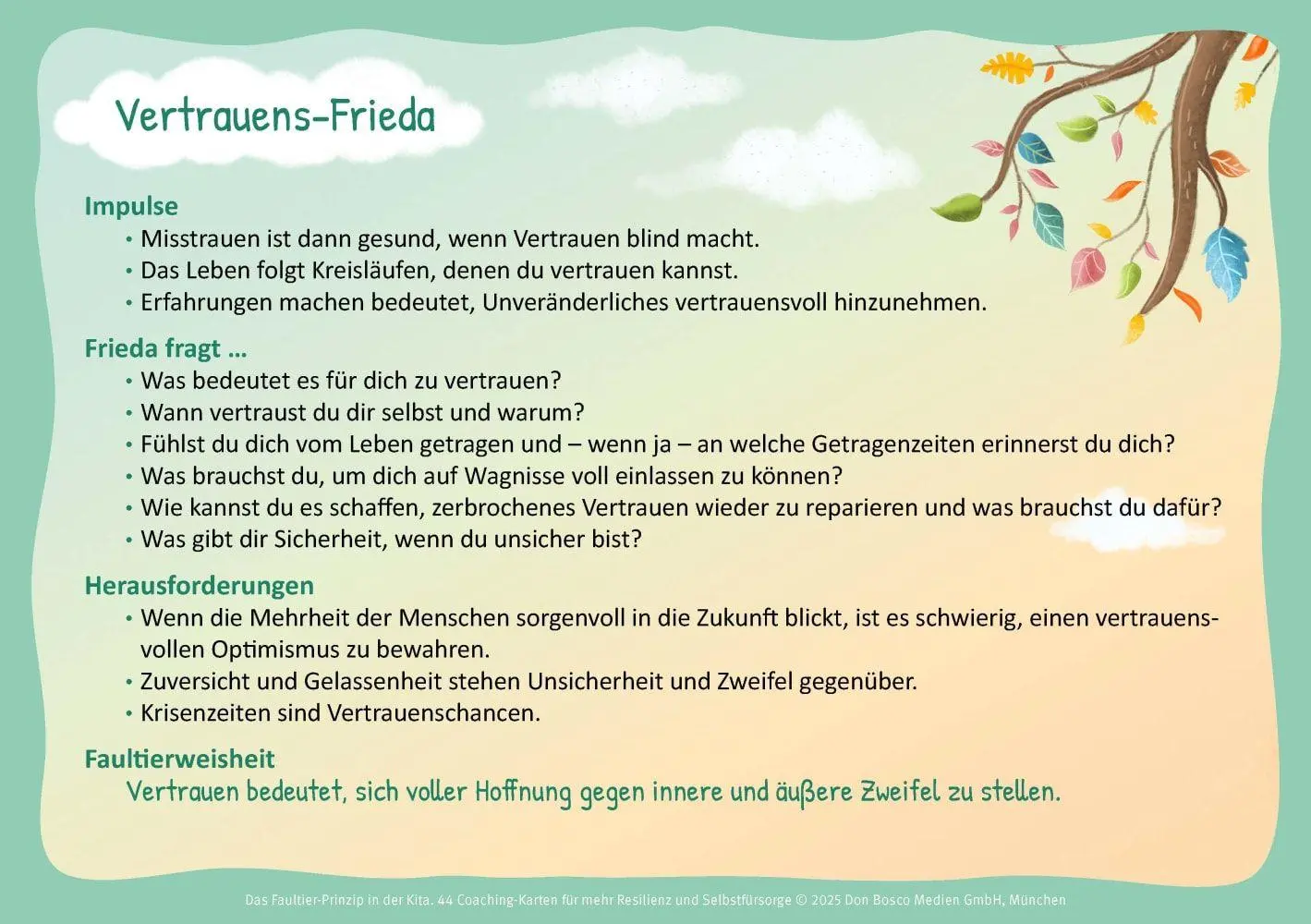 Bild: 4260694923788 | Das Faultier-Prinzip in der Kita: Gelassene Erzieher:innen -...
