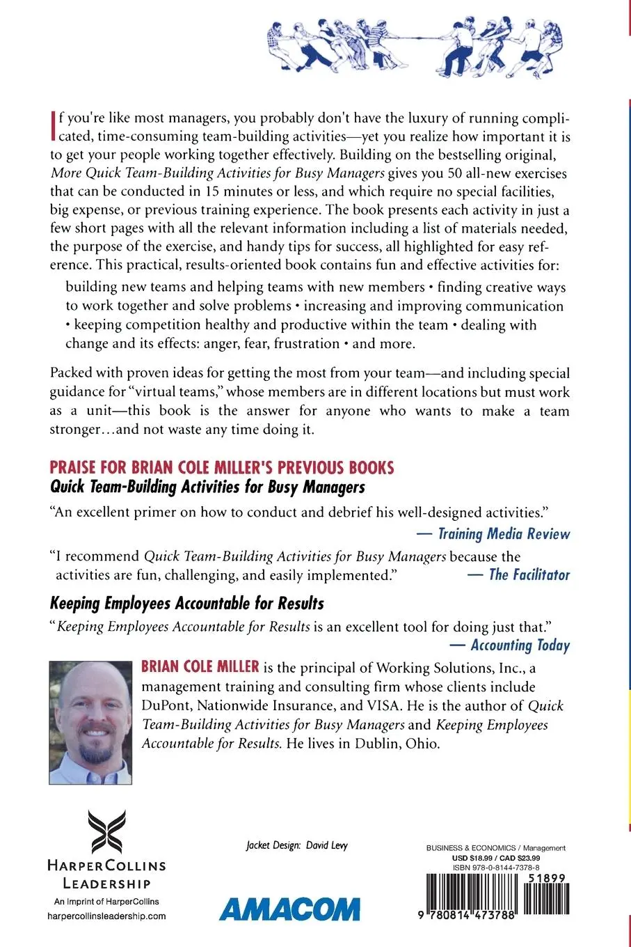 Rückseite: 9780814473788 | More Quick Team-Building Activities for Busy Managers | Brian Miller