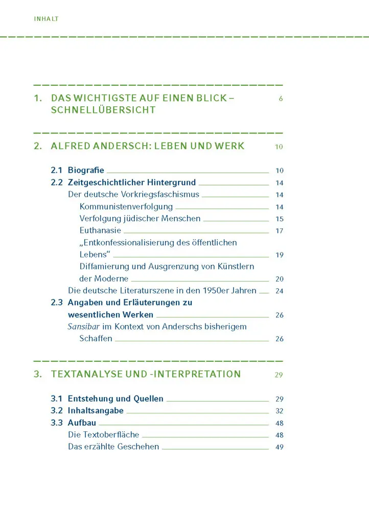 Bild: 9783129303788 | Sansibar oder der letzte Grund von Alfred Andersch | Alfred Andersch