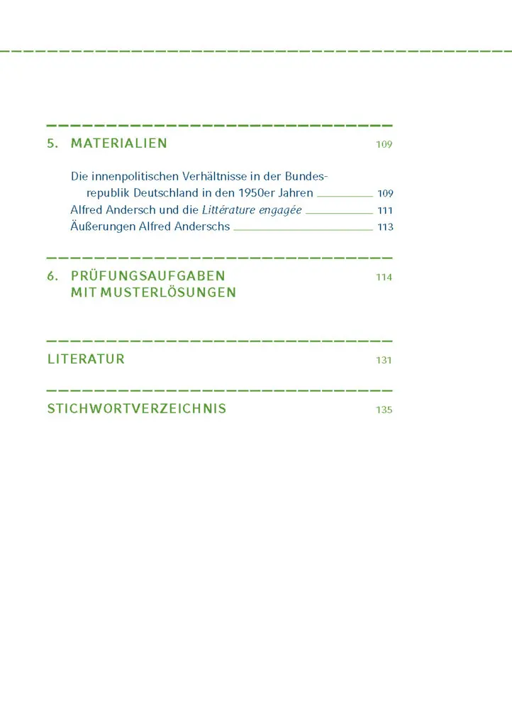 Bild: 9783129303788 | Sansibar oder der letzte Grund von Alfred Andersch | Alfred Andersch