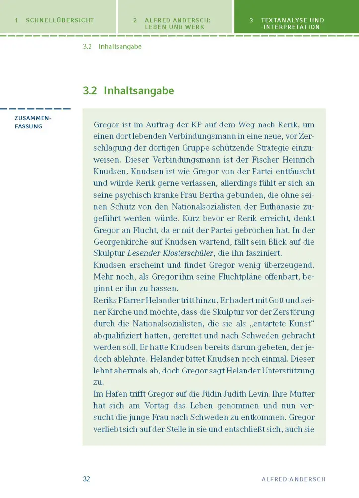 Bild: 9783129303788 | Sansibar oder der letzte Grund von Alfred Andersch | Alfred Andersch