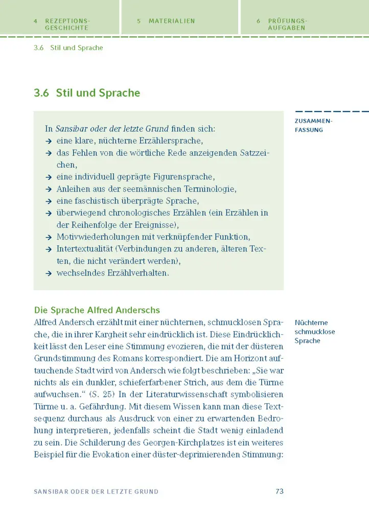 Bild: 9783129303788 | Sansibar oder der letzte Grund von Alfred Andersch | Alfred Andersch