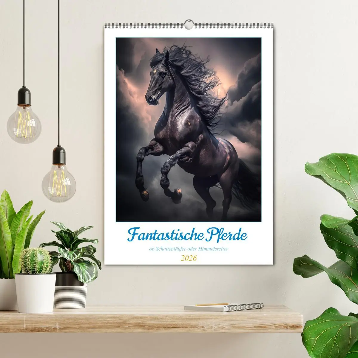 Bild: 9783516323788 | Fantastische Pferde (Wandkalender 2026 DIN A2 hoch), CALVENDO...