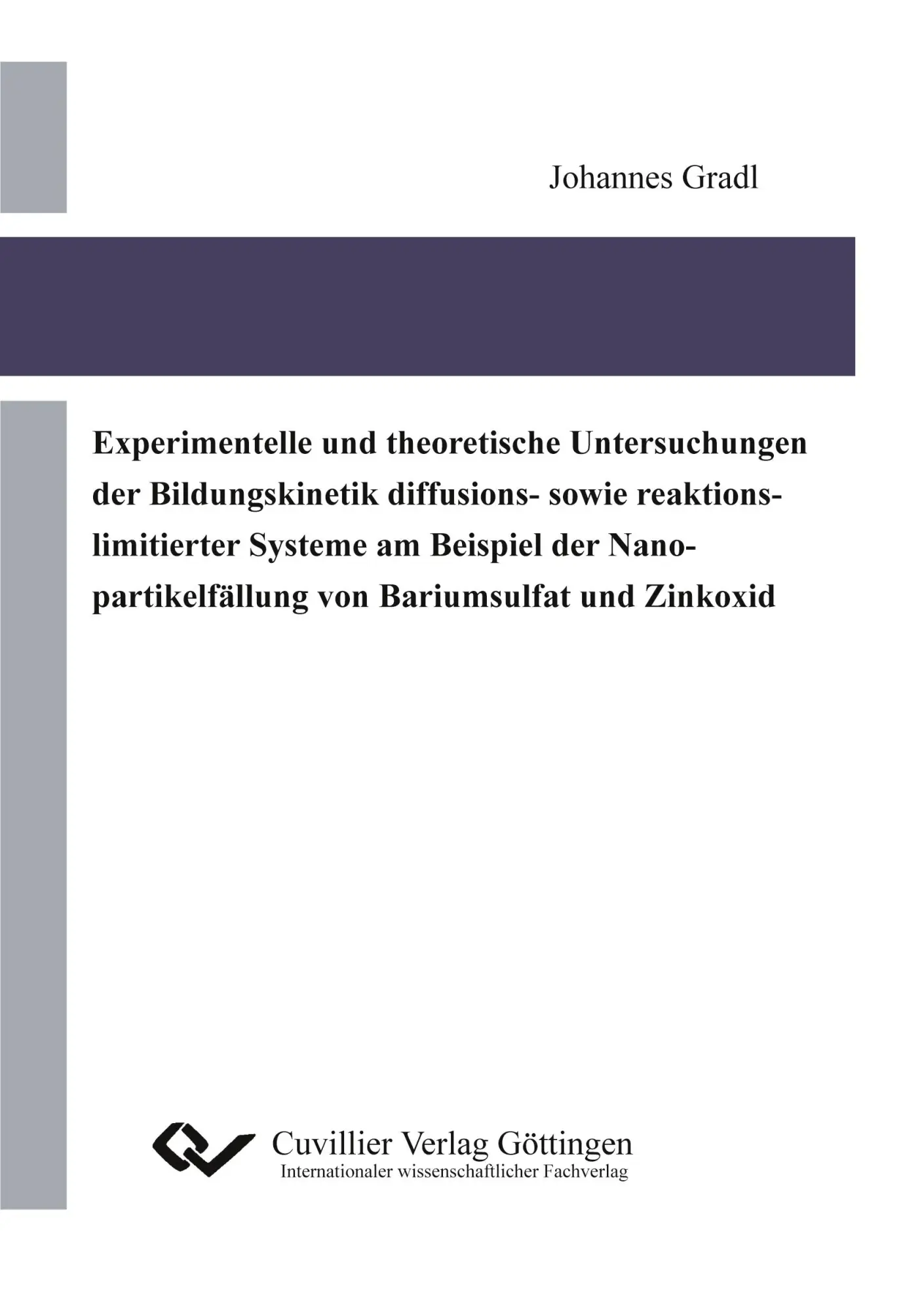 Cover: 9783869553788 | Experimentelle und theoretische Untersuchungen der Bildungskinetik...