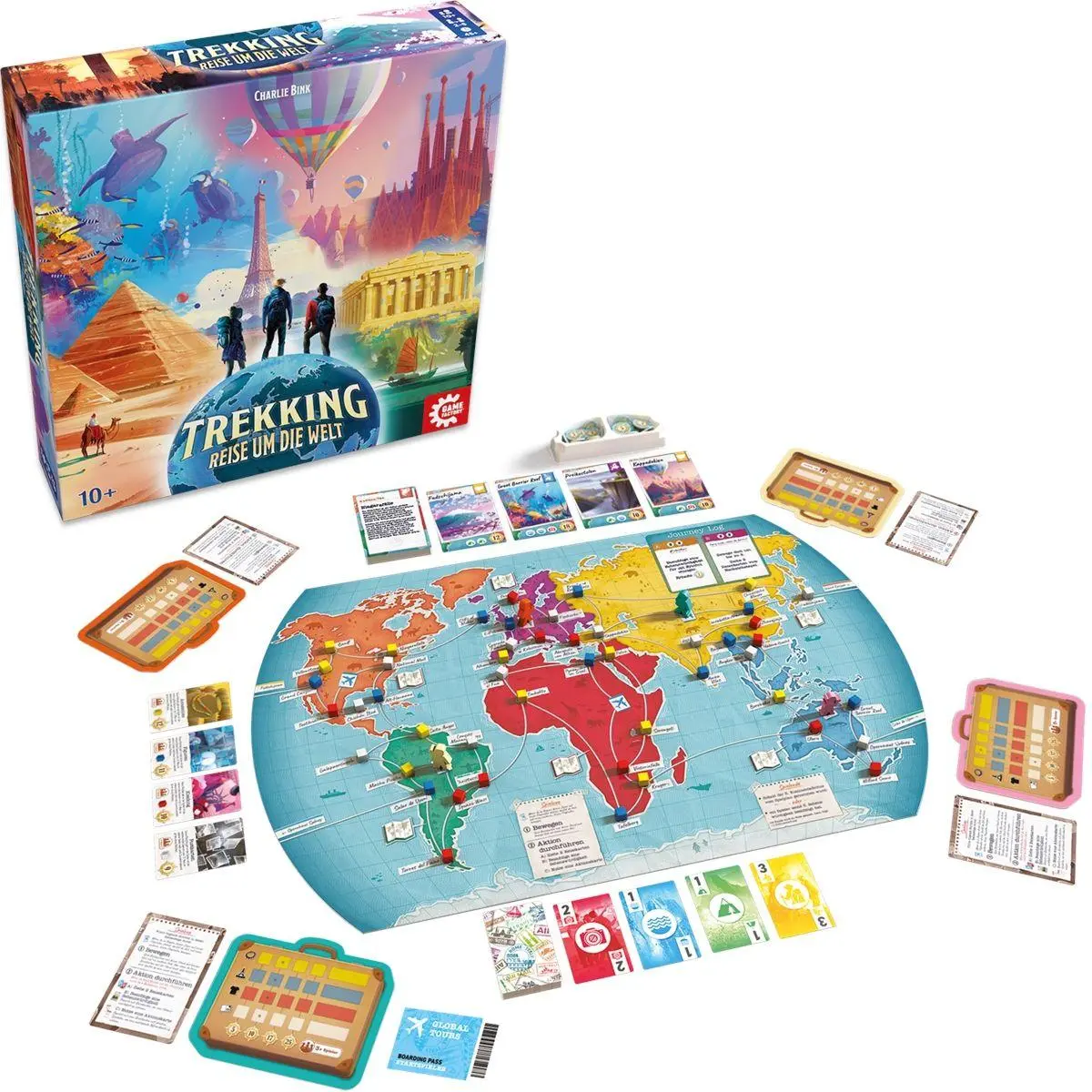 Bild: 7640142763888 | Trekking - Reise um die Welt | Herausgegeben von GAME FACTORY | Spiel