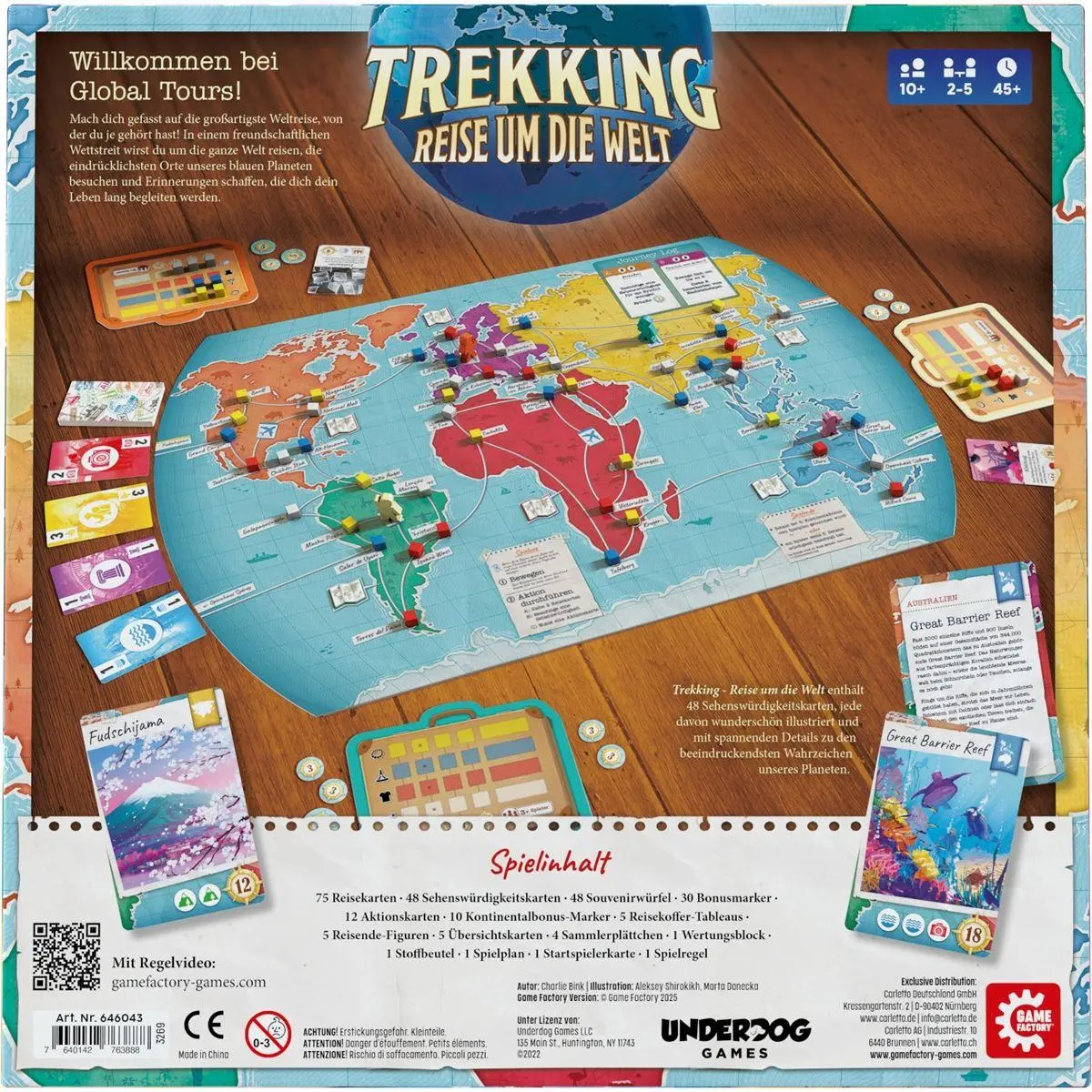 Bild: 7640142763888 | Trekking - Reise um die Welt | Herausgegeben von GAME FACTORY | Spiel