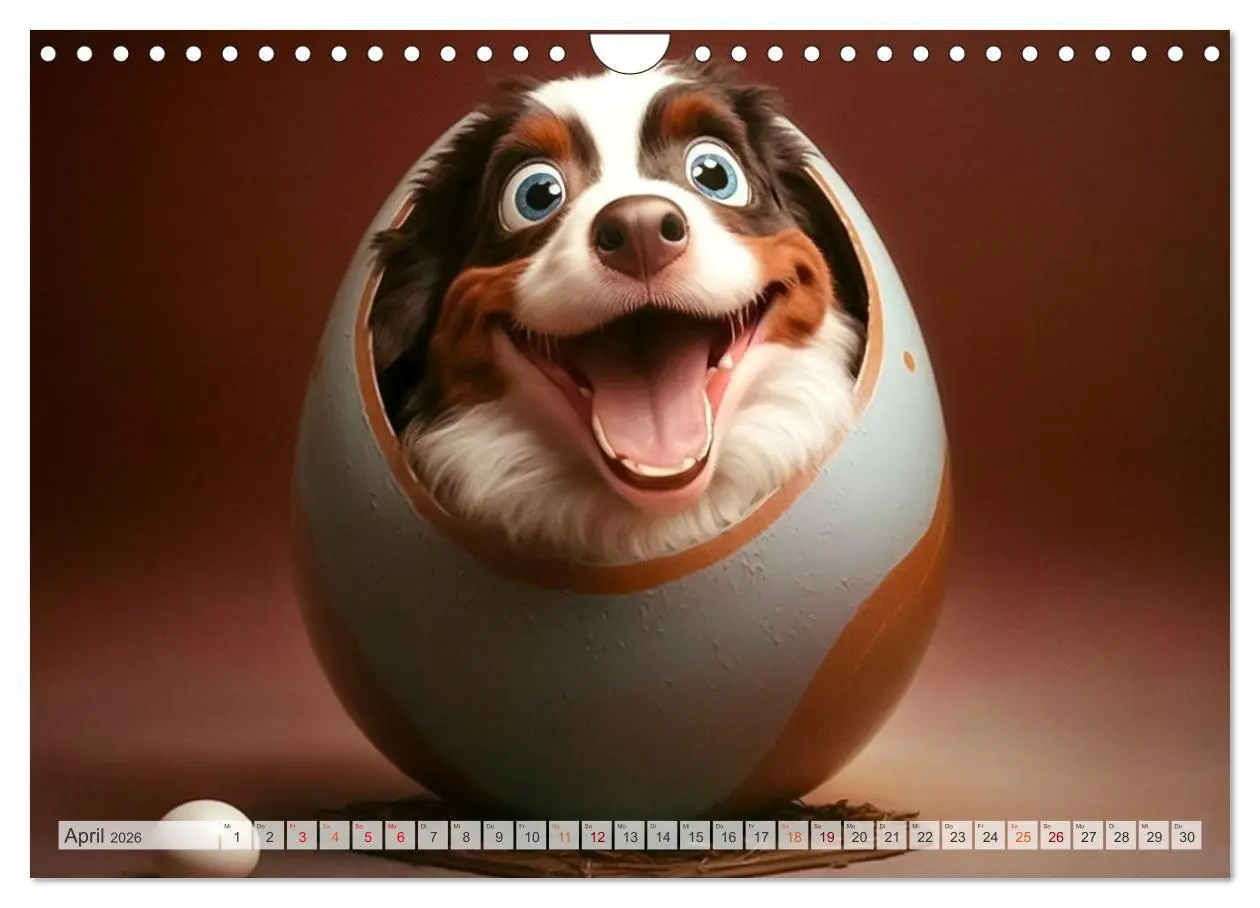 Bild: 9783457533888 | Comic Hunde (Wandkalender 2026 DIN A4 quer), CALVENDO Monatskalender