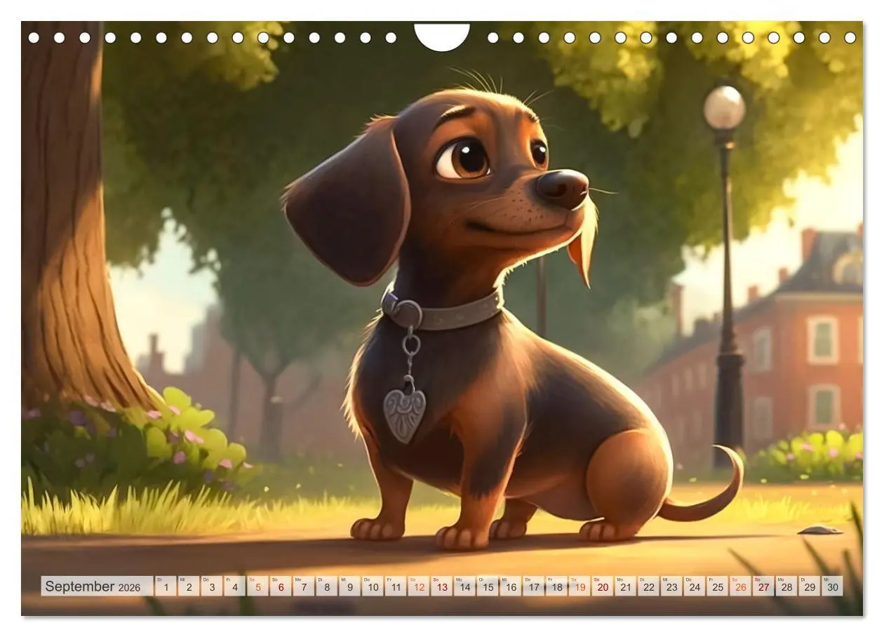 Bild: 9783457533888 | Comic Hunde (Wandkalender 2026 DIN A4 quer), CALVENDO Monatskalender