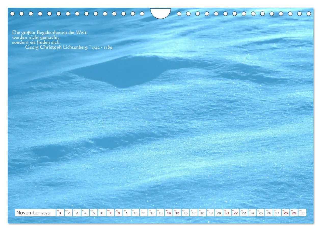 Bild: 9783457603888 | Über den Zufall - Nachdenk-Kalender (Wandkalender 2026 DIN A4...