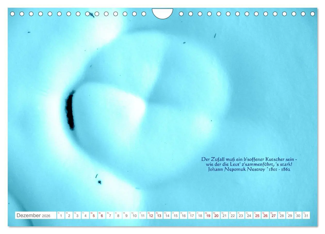 Bild: 9783457603888 | Über den Zufall - Nachdenk-Kalender (Wandkalender 2026 DIN A4...