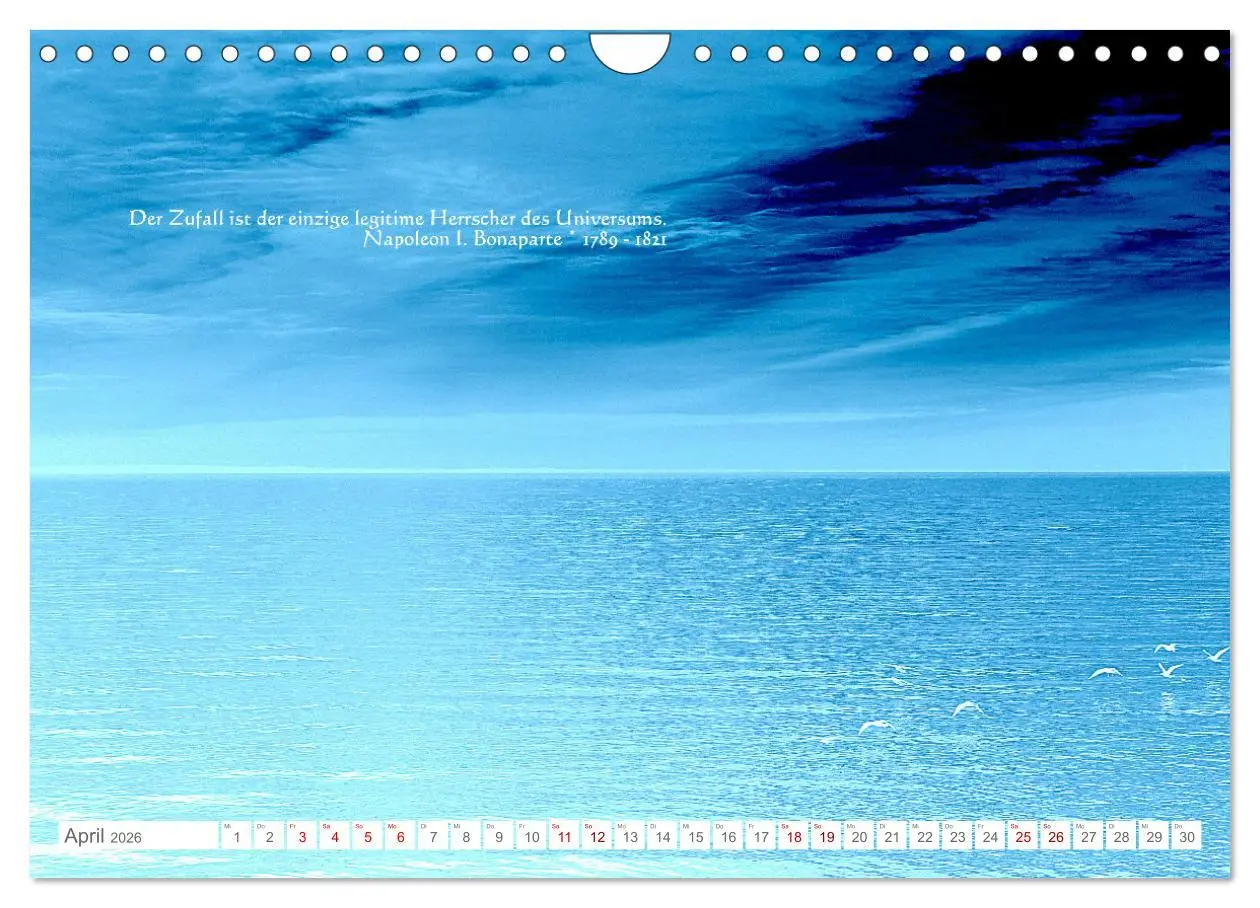 Bild: 9783457603888 | Über den Zufall - Nachdenk-Kalender (Wandkalender 2026 DIN A4...