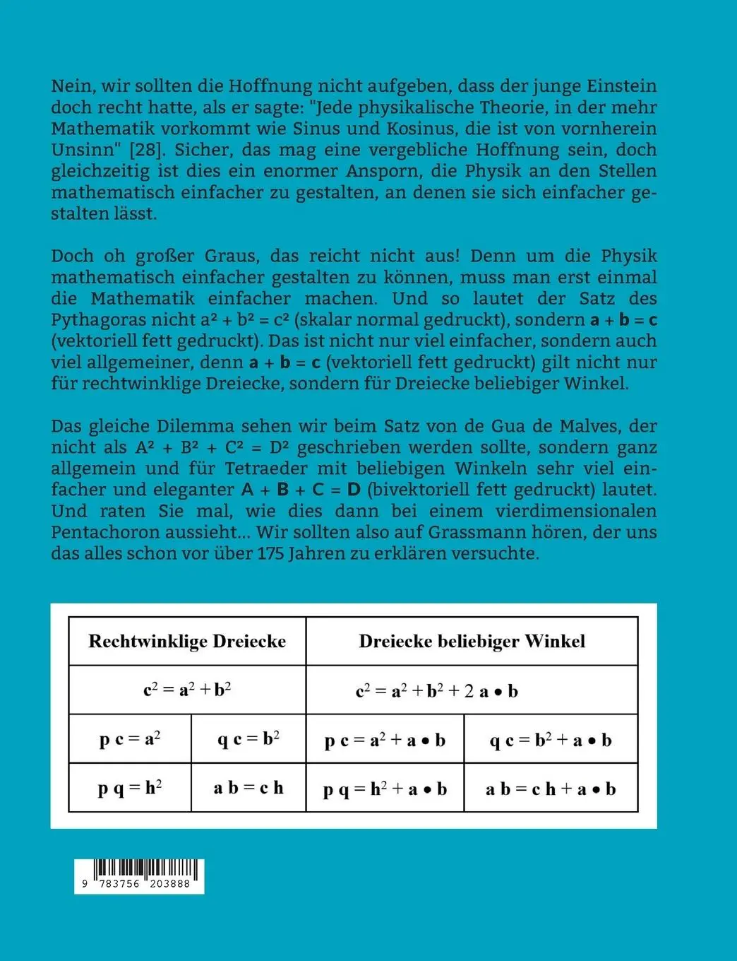 Rückseite: 9783756203888 | Pythagoras und die vierte Dimension | Martin Erik Horn | Taschenbuch