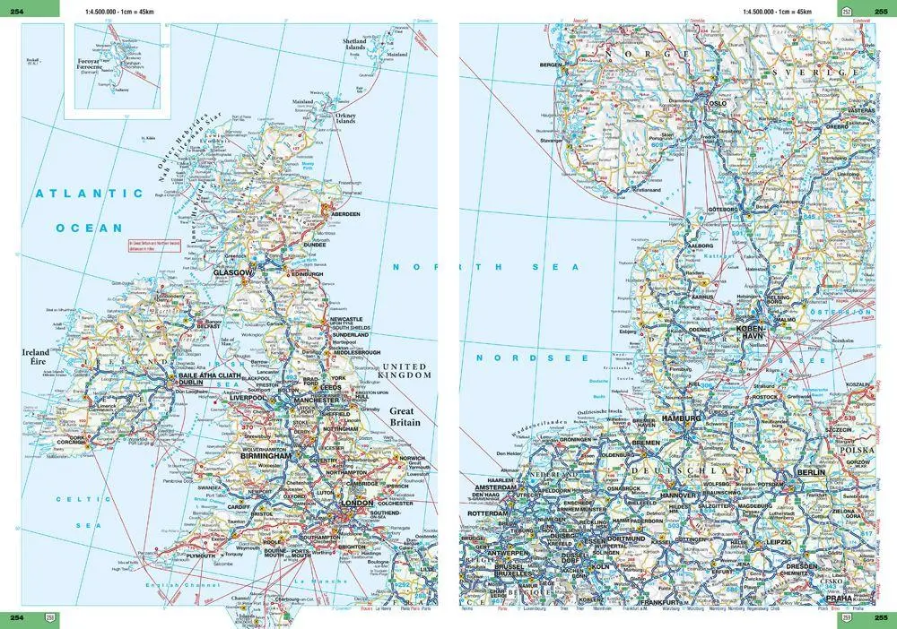 Bild: 9783826423888 | ADAC Reiseatlas 2026/2027 Deutschland 1:200.000, Europa 1:4,5 Mio.