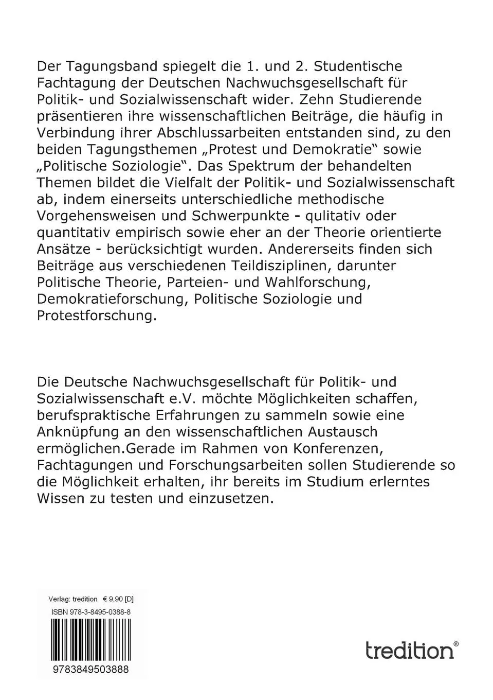 Rückseite: 9783849503888 | Protest und Demokratie - Politische Soziologie | Sebastian Kabst