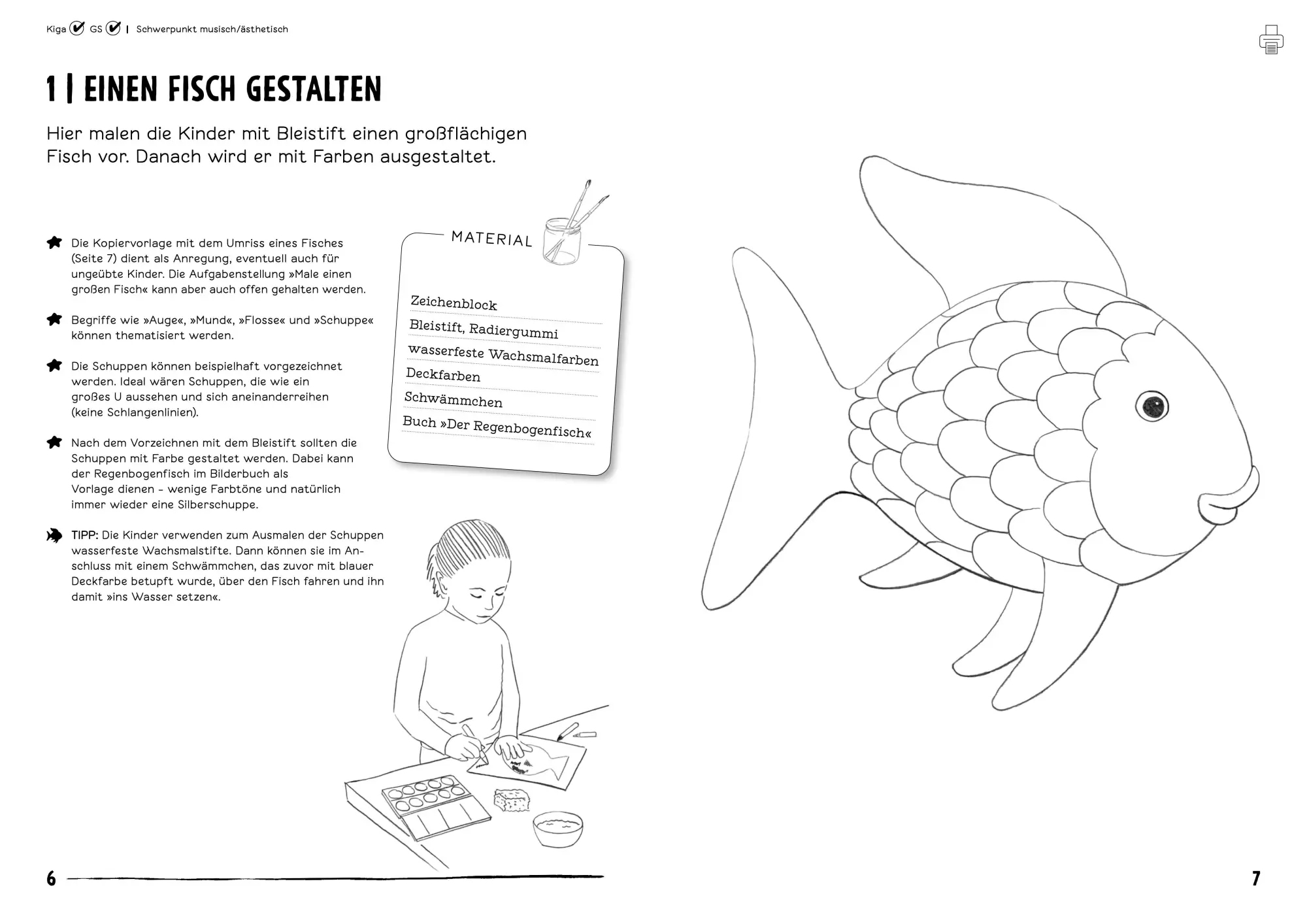 Bild: 9783314103988 | Das Regenbogenfisch-Begleitbuch | Burkhard Fries | Broschüre | 48 S.