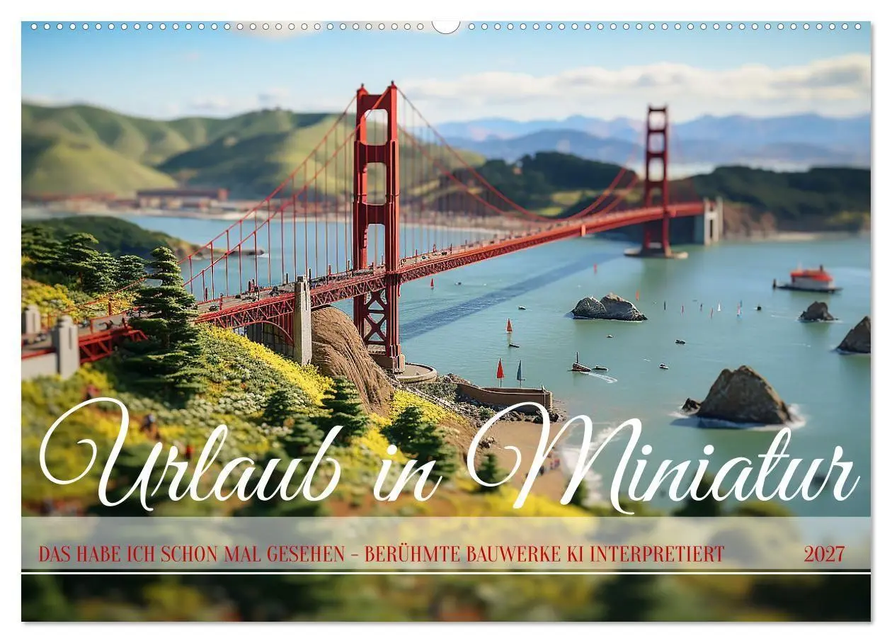 Cover: 9783569253988 | Urlaub in Miniatur (Wandkalender 2027 DIN A2 quer), CALVENDO...
