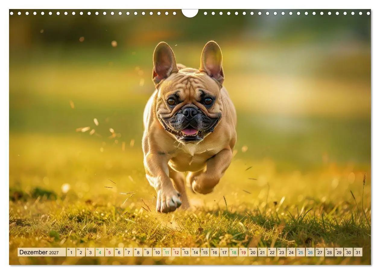 Bild: 9783594383988 | Süße Frenchies (Wandkalender 2027 DIN A3 quer), CALVENDO...