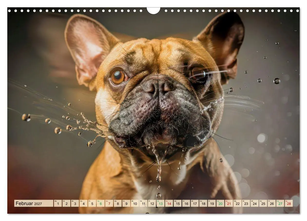 Bild: 9783594383988 | Süße Frenchies (Wandkalender 2027 DIN A3 quer), CALVENDO...