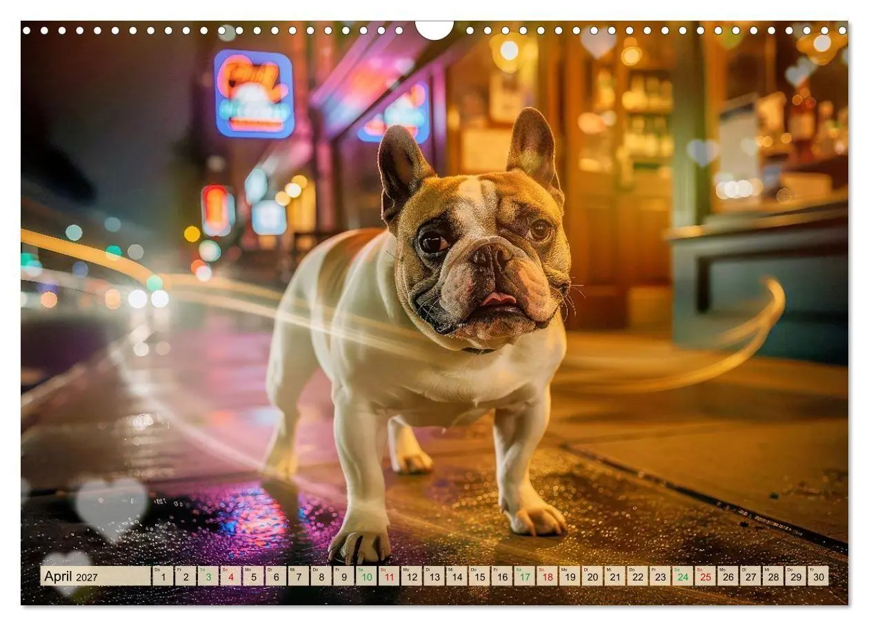 Bild: 9783594383988 | Süße Frenchies (Wandkalender 2027 DIN A3 quer), CALVENDO...