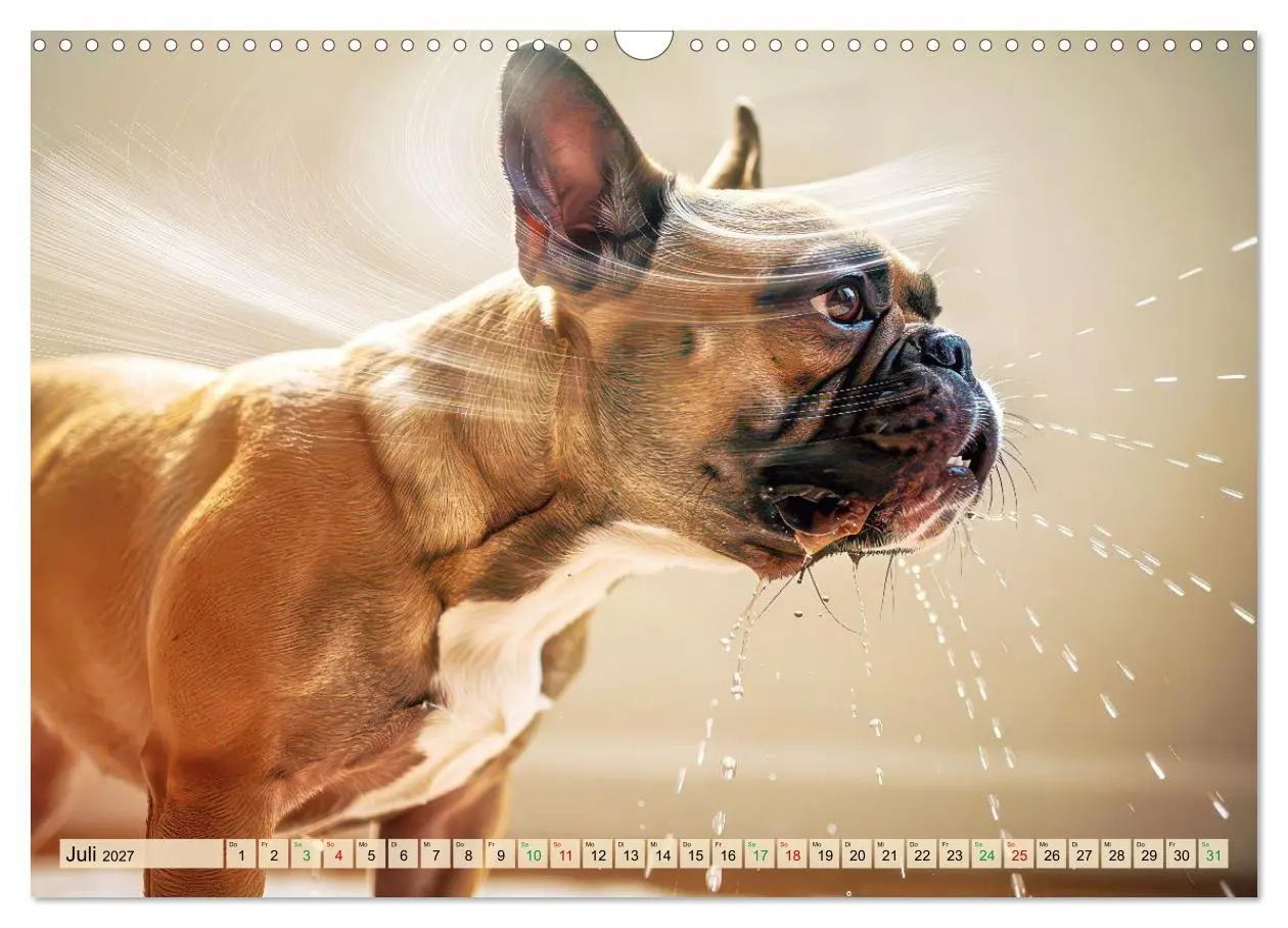 Bild: 9783594383988 | Süße Frenchies (Wandkalender 2027 DIN A3 quer), CALVENDO...
