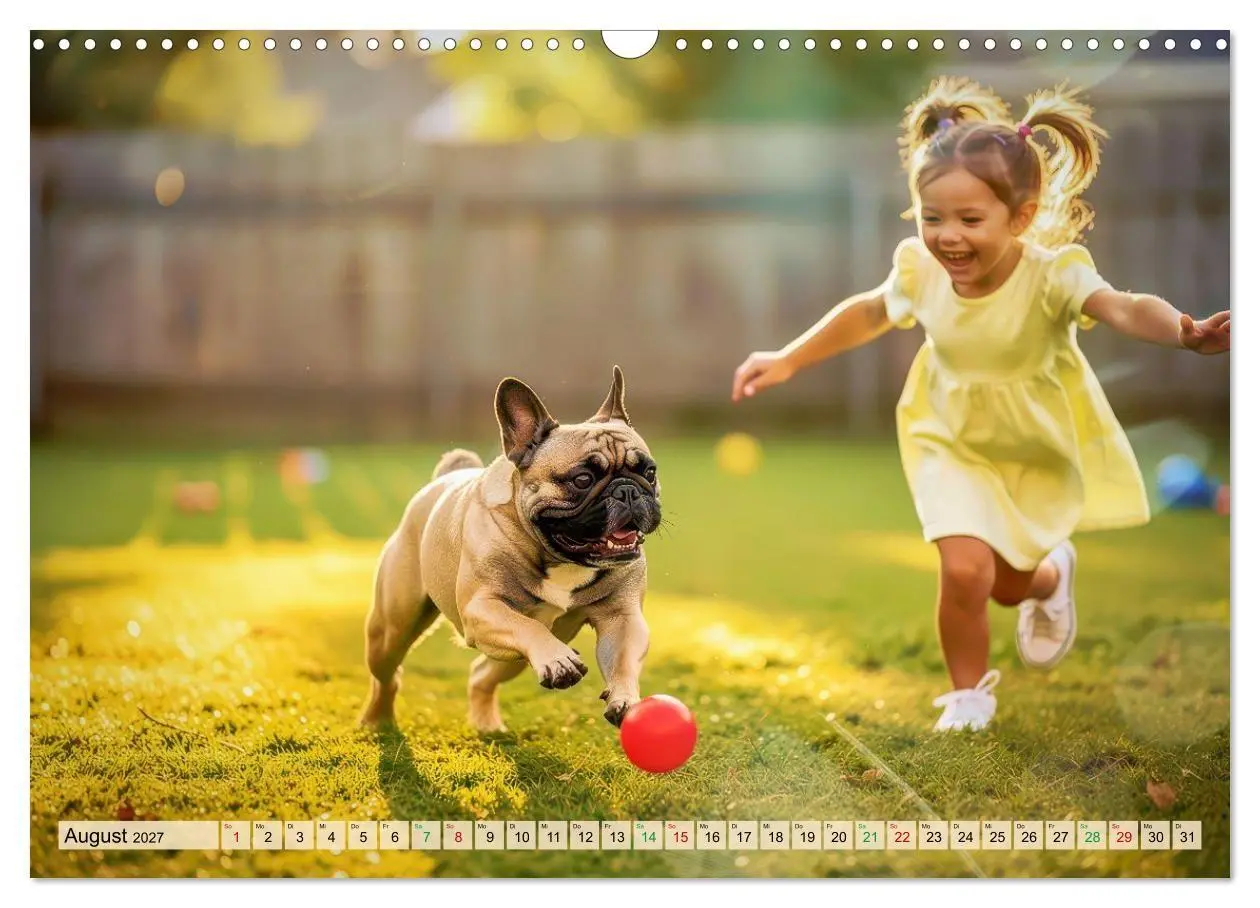 Bild: 9783594383988 | Süße Frenchies (Wandkalender 2027 DIN A3 quer), CALVENDO...