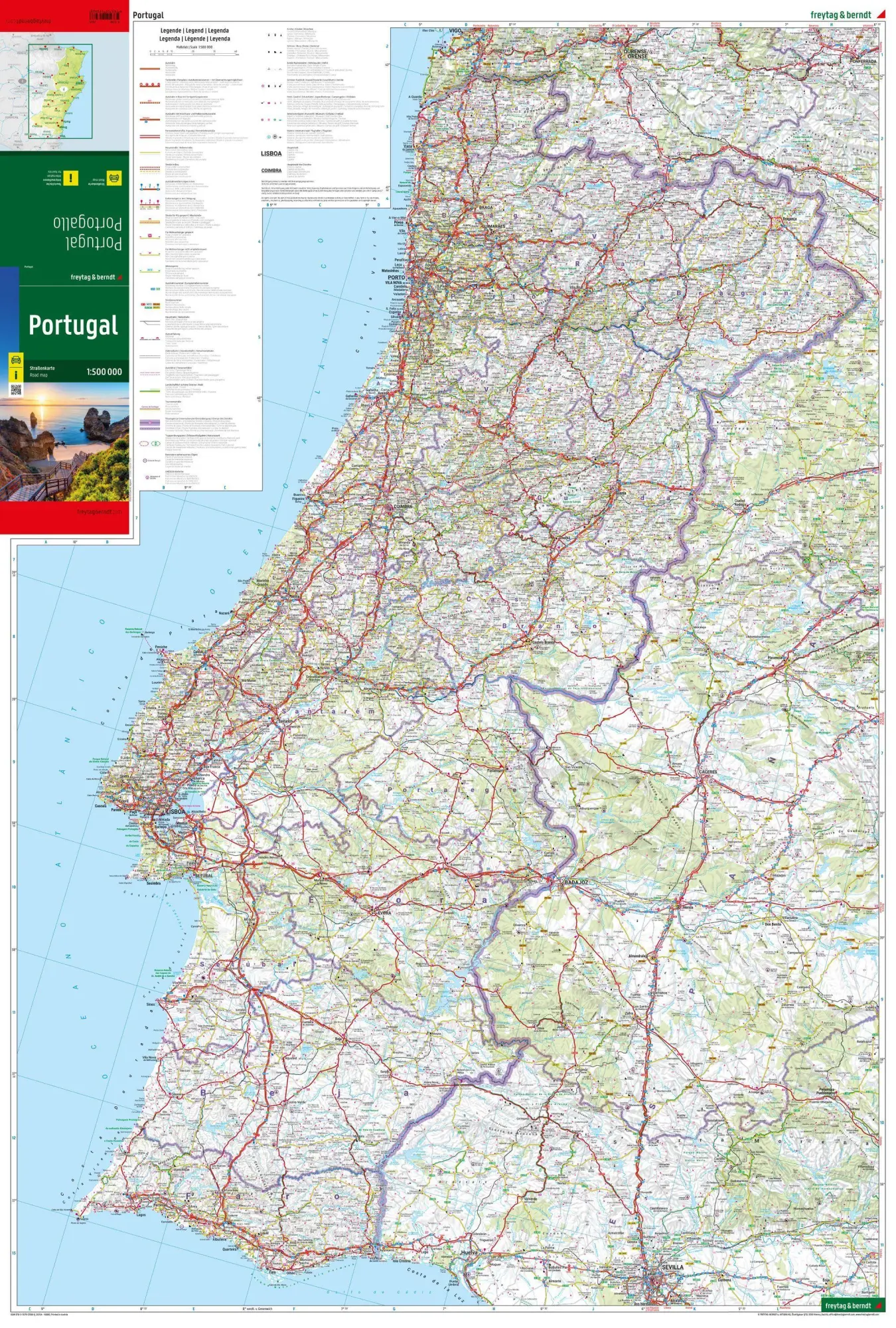 Bild: 9783707923988 | freytag &amp; berndt Straßenkarte Portugal 1:500.000 | Freytag &amp; Berndt