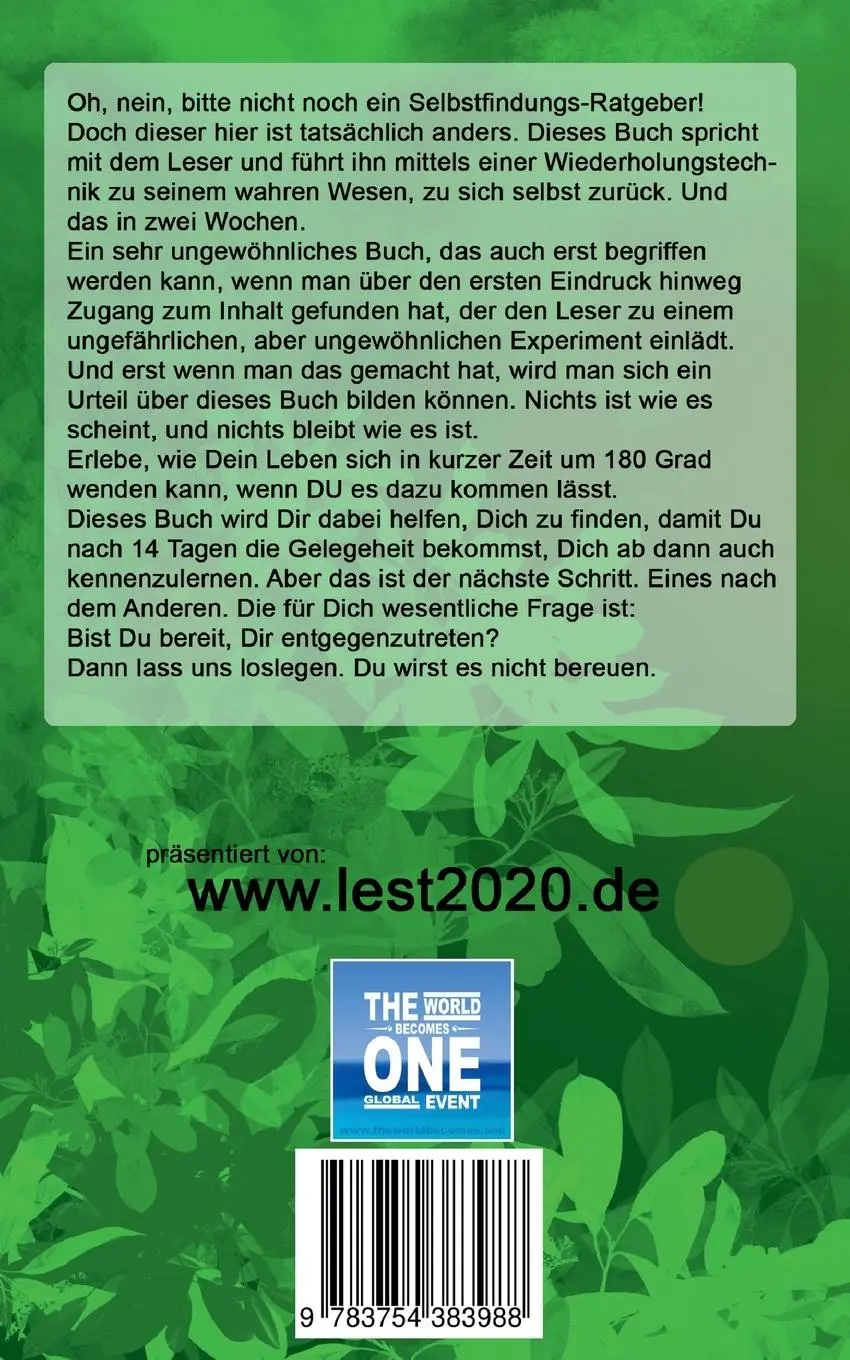 Rückseite: 9783754383988 | Finde Dich in 14 Tagen | Jesus Urlauber | Taschenbuch | 168 S. | 2022
