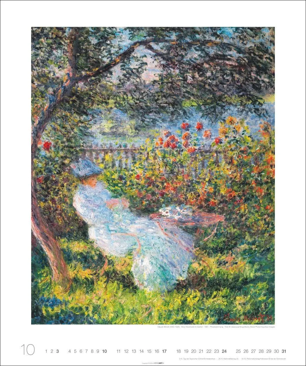 Bild: 9783839903988 | Die schönsten Gärten des Impressionismus Edition Kalender 2027 | Monet