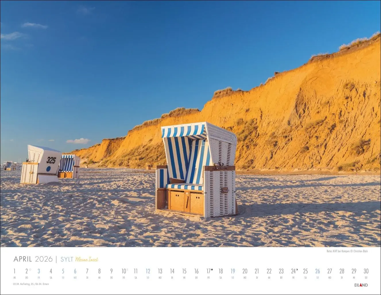 Bild: 9783964023988 | Sylt - Meine Insel Kalender 2026 | Eiland | Kalender | Spiralbindung