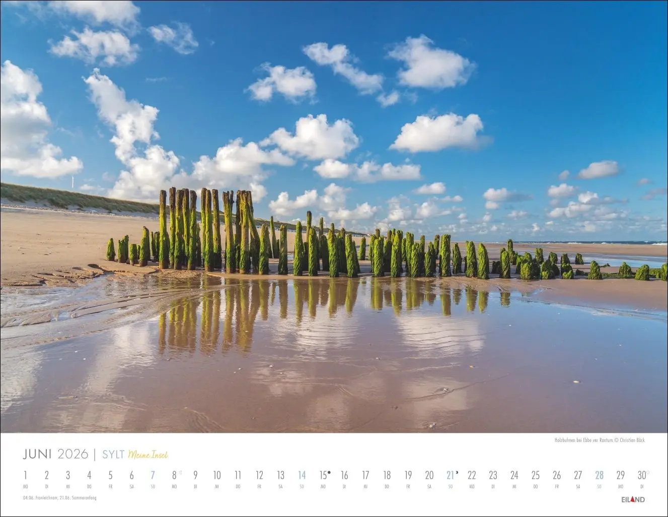 Bild: 9783964023988 | Sylt - Meine Insel Kalender 2026 | Eiland | Kalender | Spiralbindung