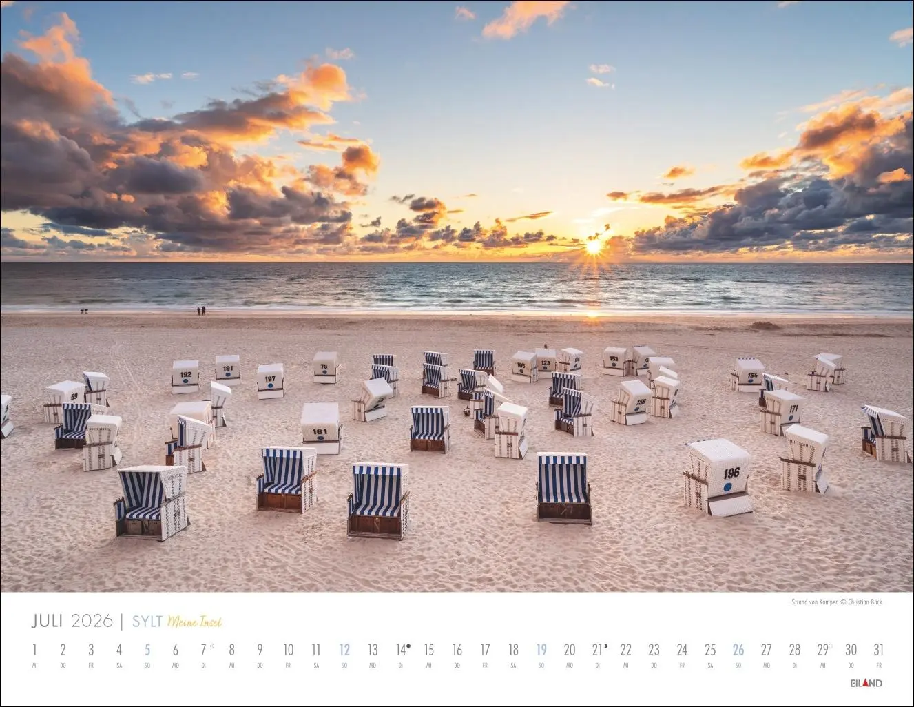 Bild: 9783964023988 | Sylt - Meine Insel Kalender 2026 | Eiland | Kalender | Spiralbindung