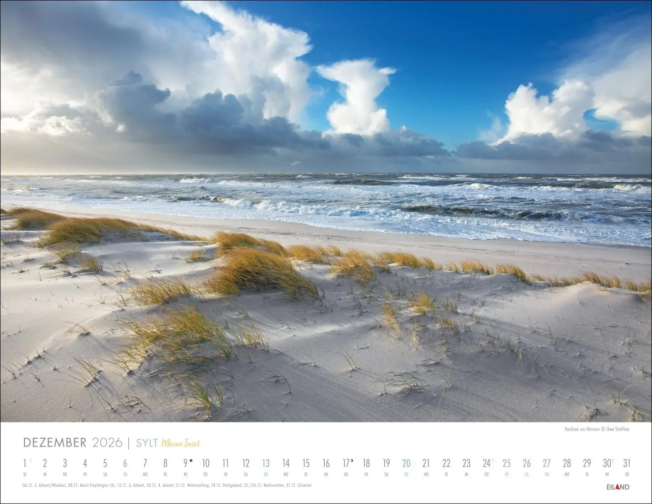 Bild: 9783964023988 | Sylt - Meine Insel Kalender 2026 | Eiland | Kalender | Spiralbindung