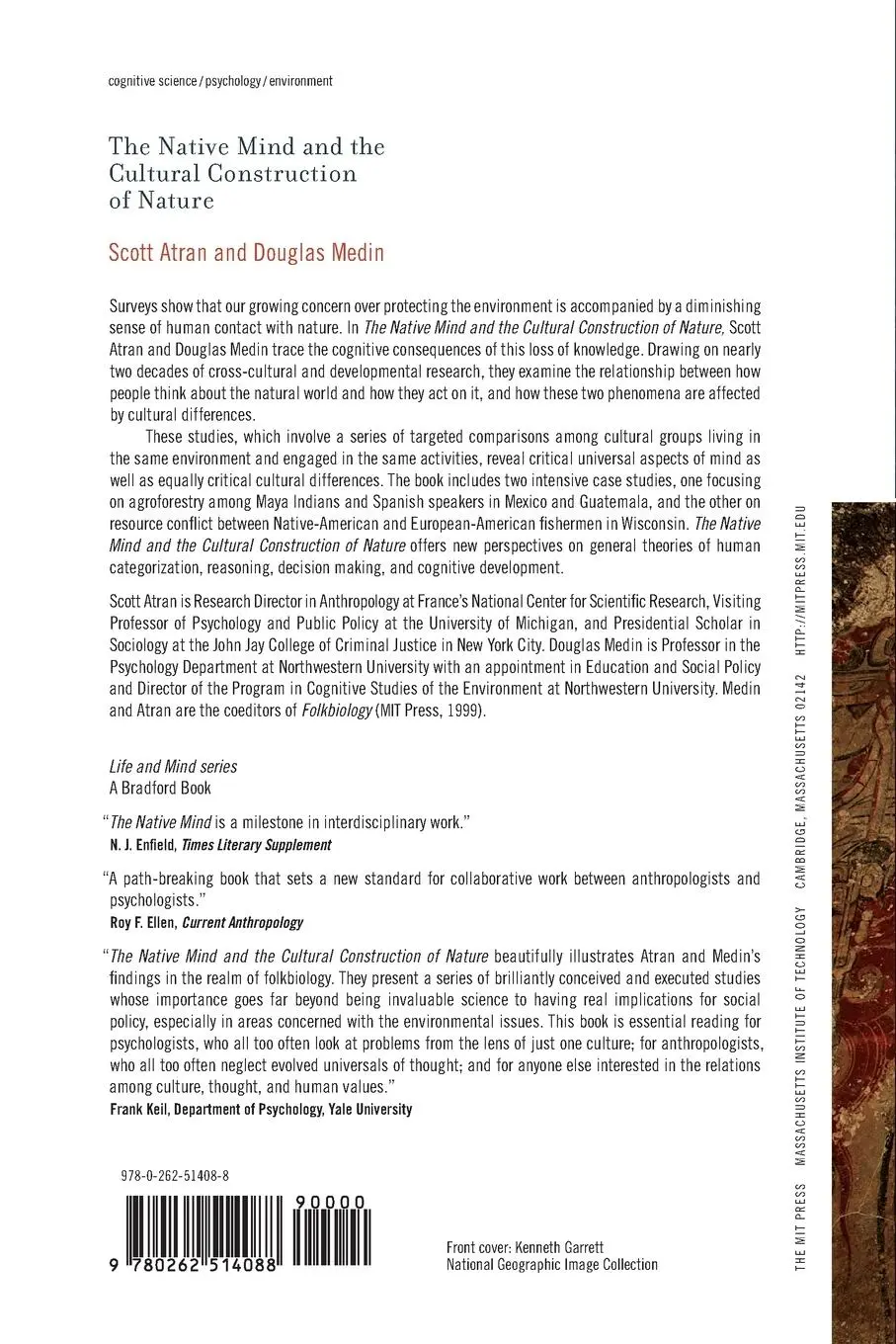 Rückseite: 9780262514088 | The Native Mind and the Cultural Construction of Nature | Taschenbuch