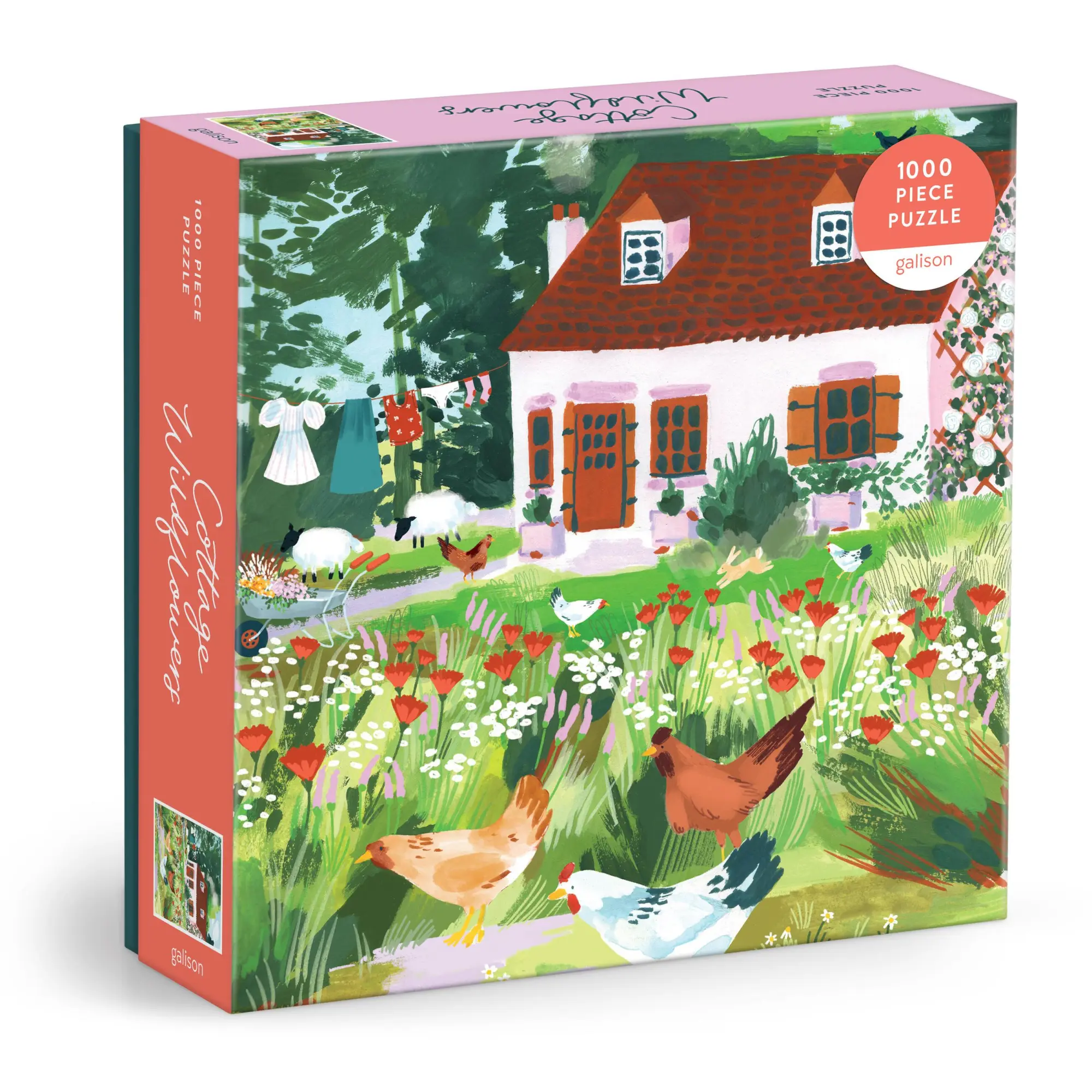 Cover: 9780735384088 | Cottage Wildflowers 1000 Piece Puzzle in a Square Box | Spiel | 2025