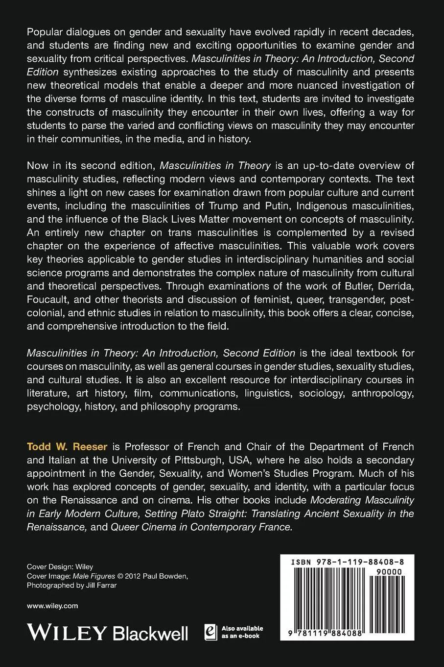 Rückseite: 9781119884088 | Masculinities in Theory | An Introduction | Todd W. Reeser | Buch