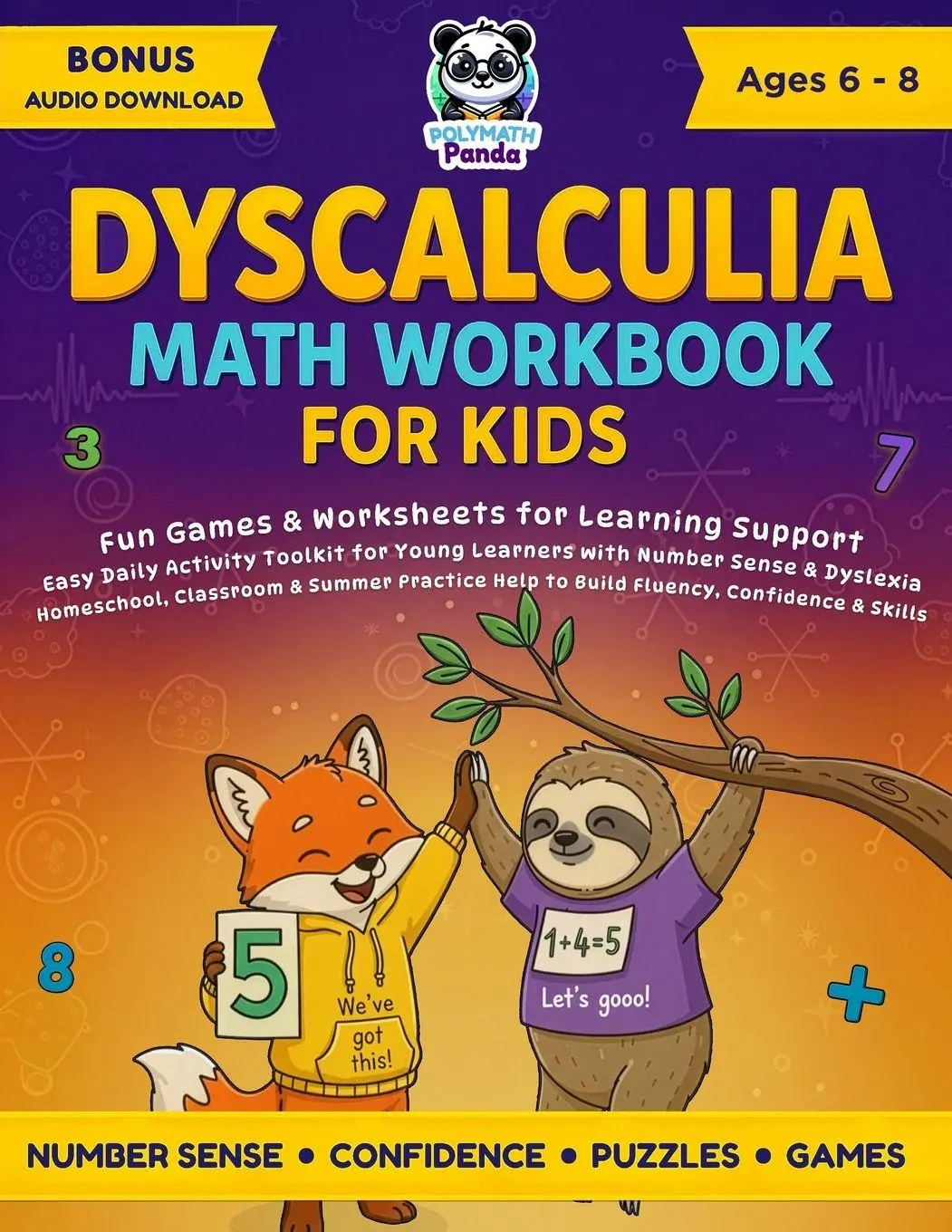 Cover: 9781965964088 | Dyscalculia Math Workbook for Kids Ages 6-8 | Polymath Panda | Buch
