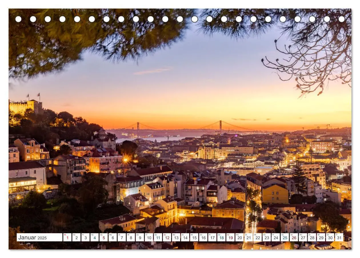 Bild: 9783383854088 | Eine Stadt voller Charme - Lissabon (Tischkalender 2025 DIN A5...