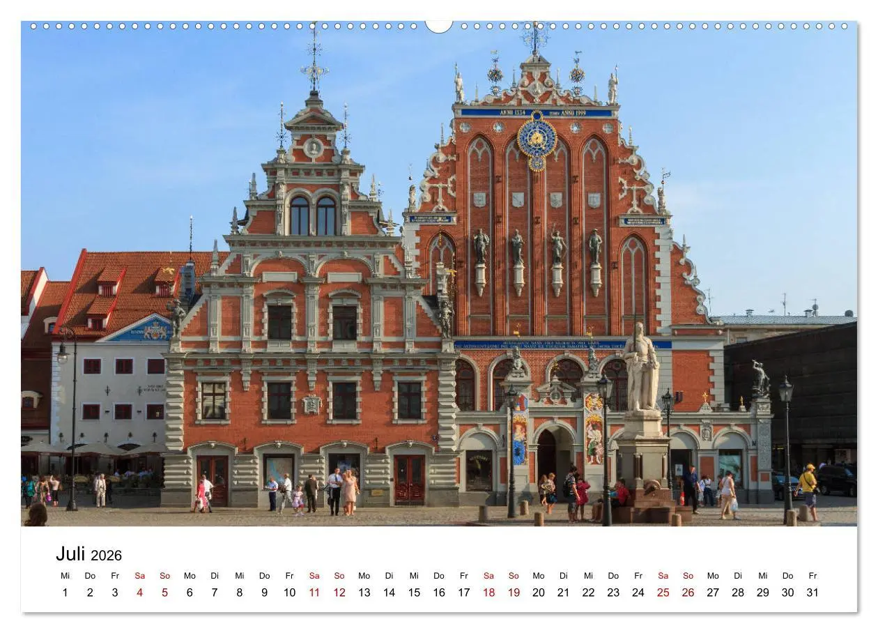 Bild: 9783457894088 | Baltische Länder (Wandkalender 2026 DIN A2 quer), CALVENDO...