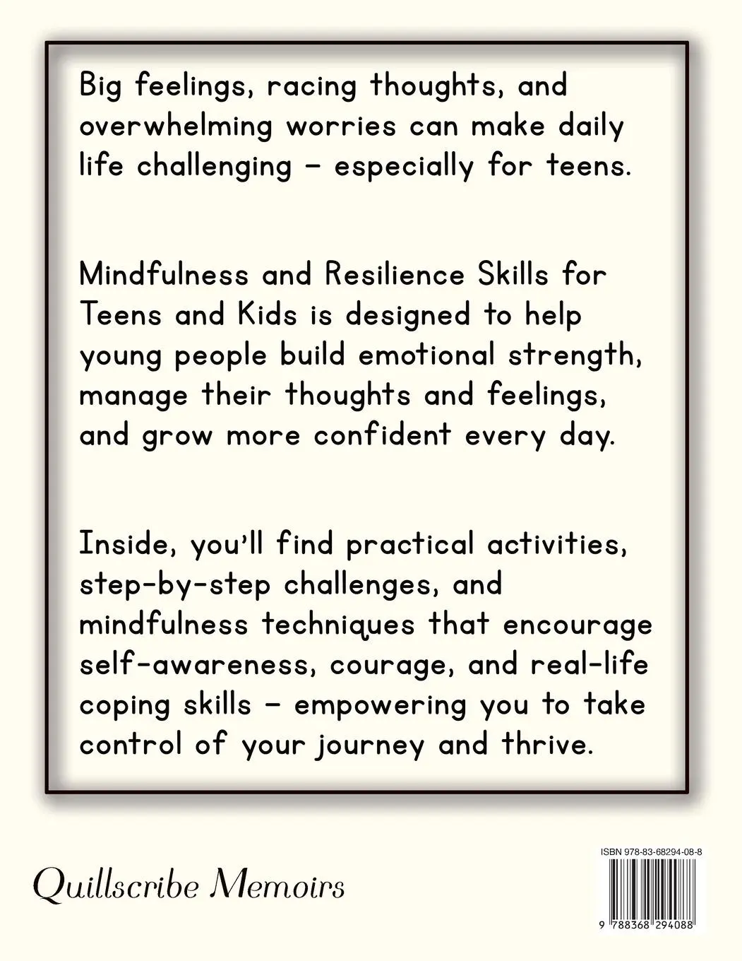 Rückseite: 9788368294088 | Mindfulness and Resilience Skills for Teens and Kids | Memoirs | Buch