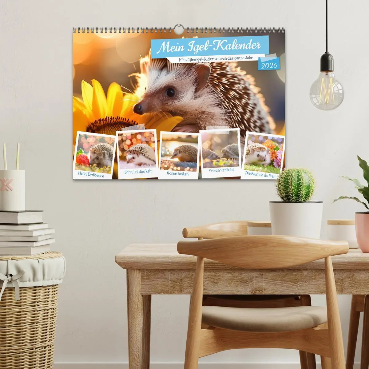 Bild: 9783457404188 | Mein Igel-Kalender (Wandkalender 2026 DIN A3 quer), CALVENDO...