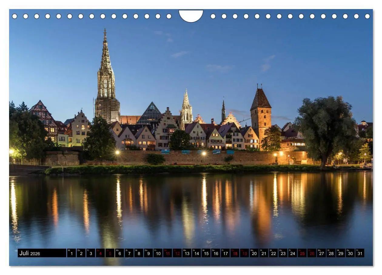 Bild: 9783457884188 | Ulm (Wandkalender 2026 DIN A4 quer), CALVENDO Monatskalender | Deutsch