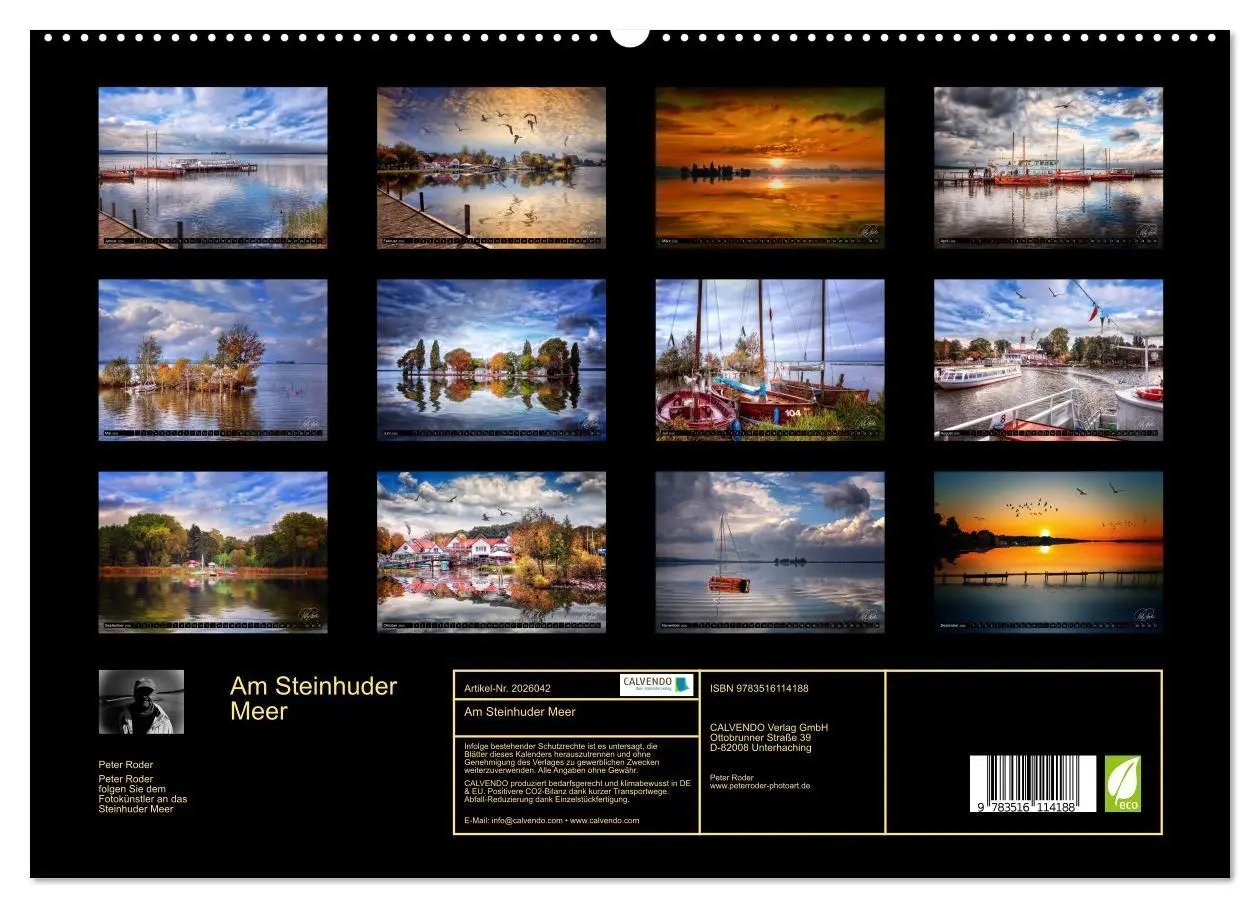 Bild: 9783516114188 | Am Steinhuder Meer (hochwertiger Premium Wandkalender 2026 DIN A2...