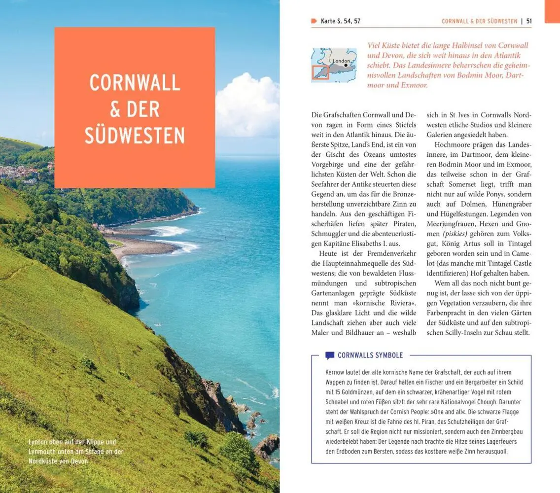 Bild: 9783846404188 | POLYGLOTT on tour Reiseführer Cornwall &amp; Südengland | Dorothea Martin