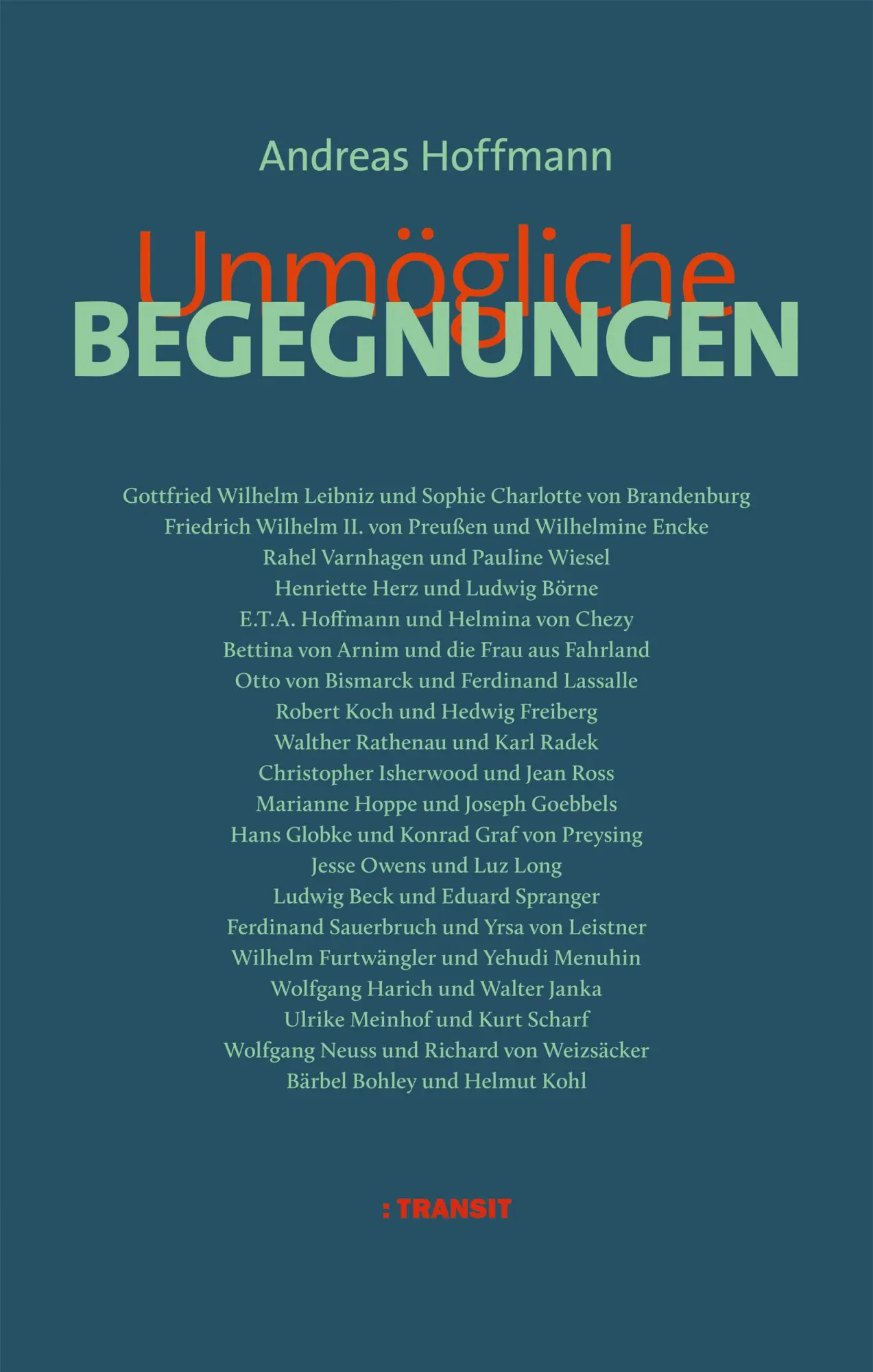 Cover: 9783887474188 | Unmögliche Begegnungen | Andreas Hoffmann | Buch | 160 S. | Deutsch
