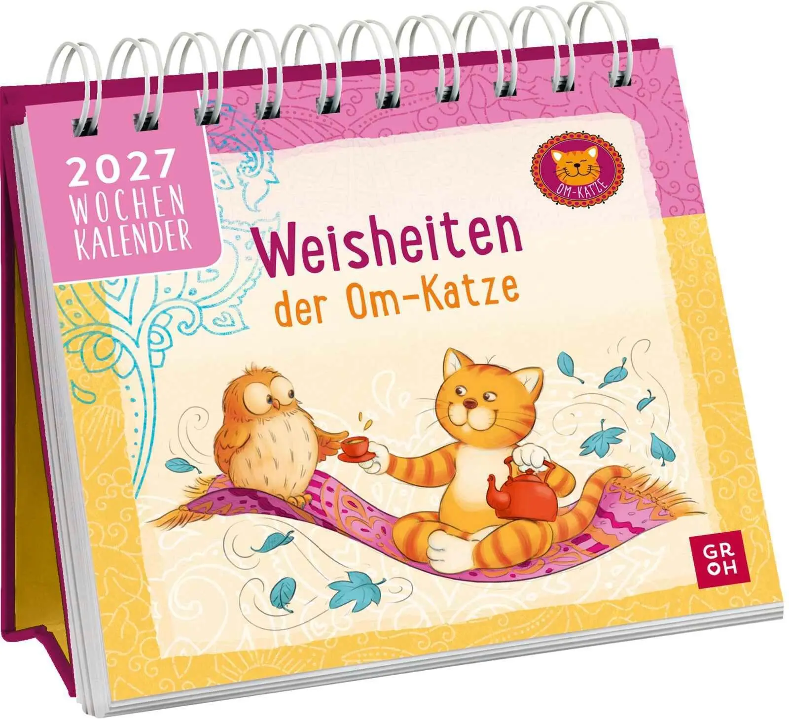 Cover: 4036442014288 | Mini-Wochenkalender 2027: Weisheiten der Om-Katze | Groh Verlag | 2027