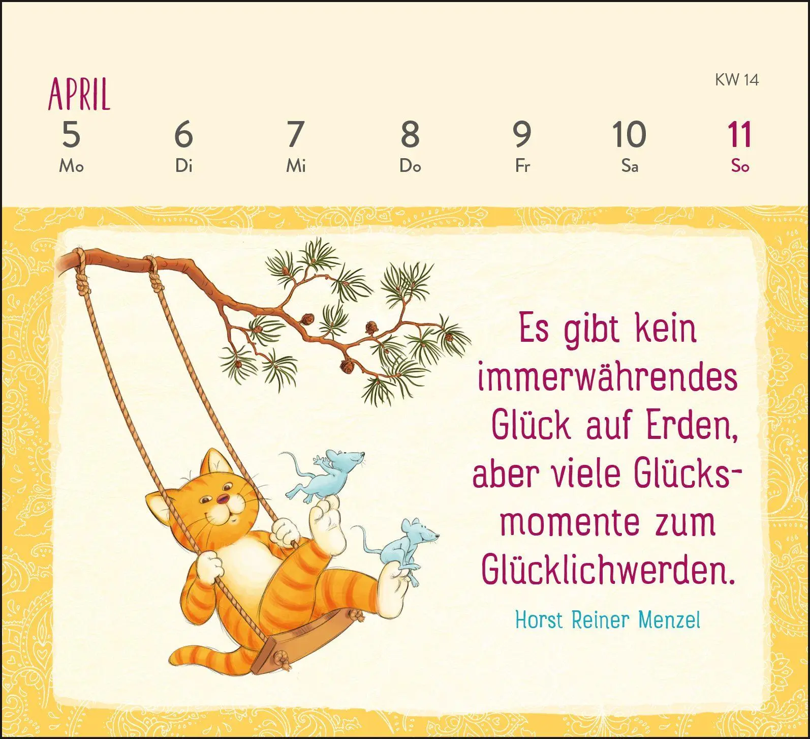Bild: 4036442014288 | Mini-Wochenkalender 2027: Weisheiten der Om-Katze | Groh Verlag | 2027