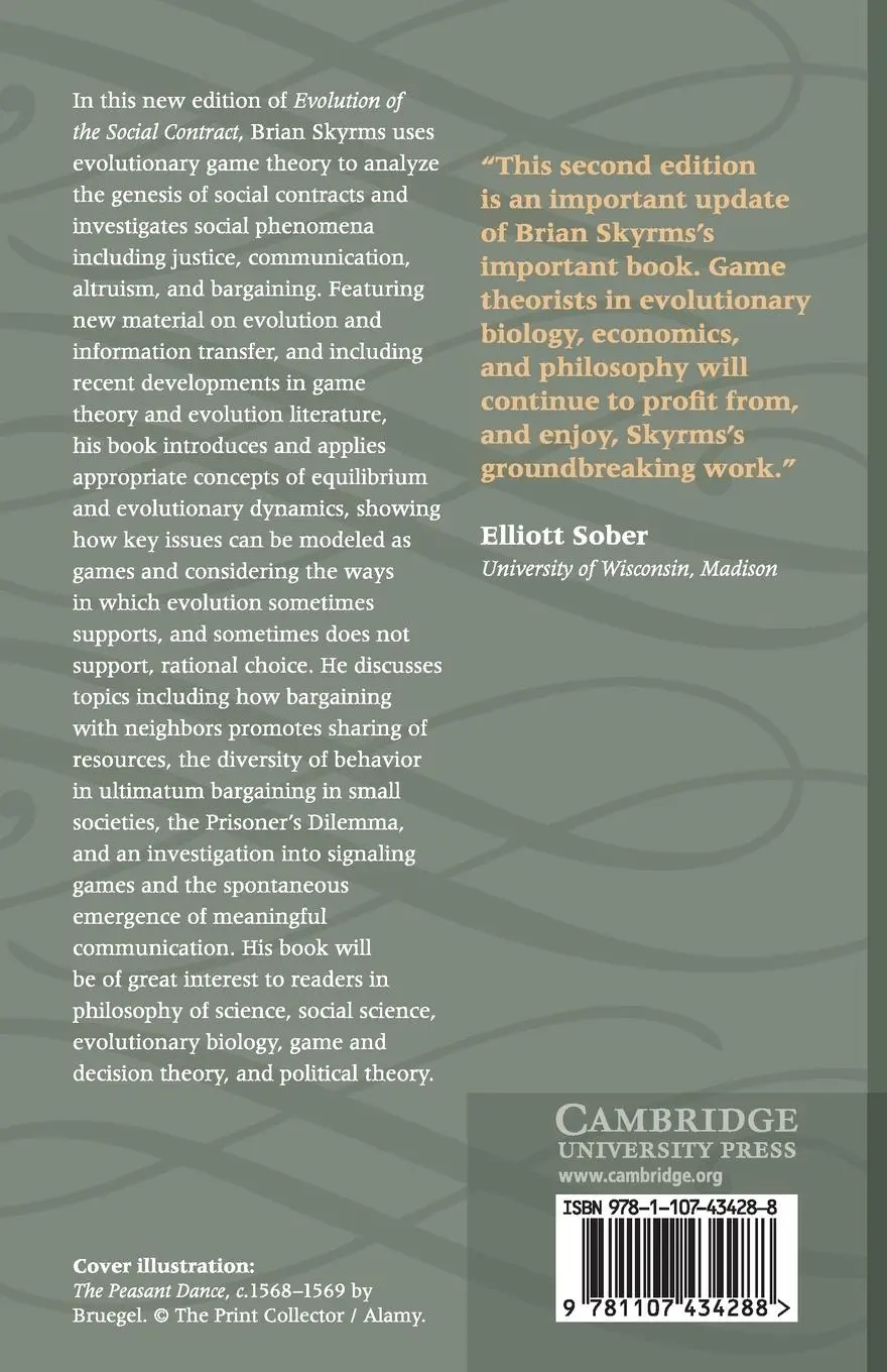 Rückseite: 9781107434288 | Evolution of the Social Contract | Brian Skyrms | Taschenbuch | 2017